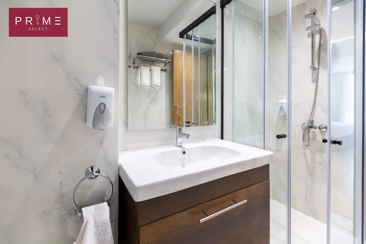 Studio with terrace - Prime Select One Kattameya — Full bathroom 1 in Prime Select One Kattameya, New Cairo, Egypt — photo 2