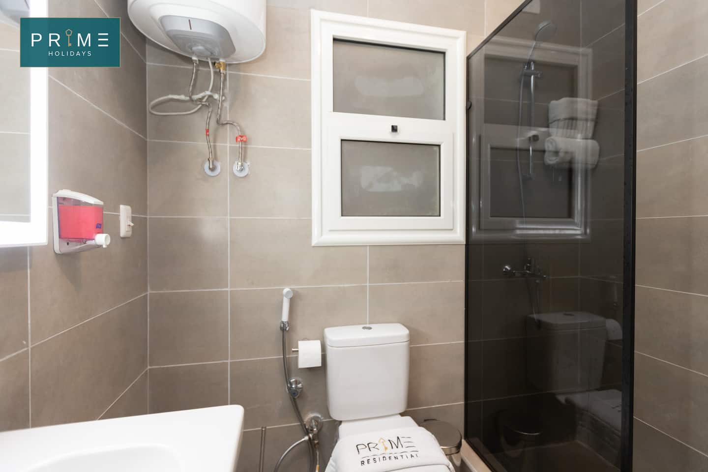 Beachfront Villa - Prime Holidays Amwaj — Full bathroom 1 in Prime Holidays Amwaj, North Coast, Egypt — photo 3