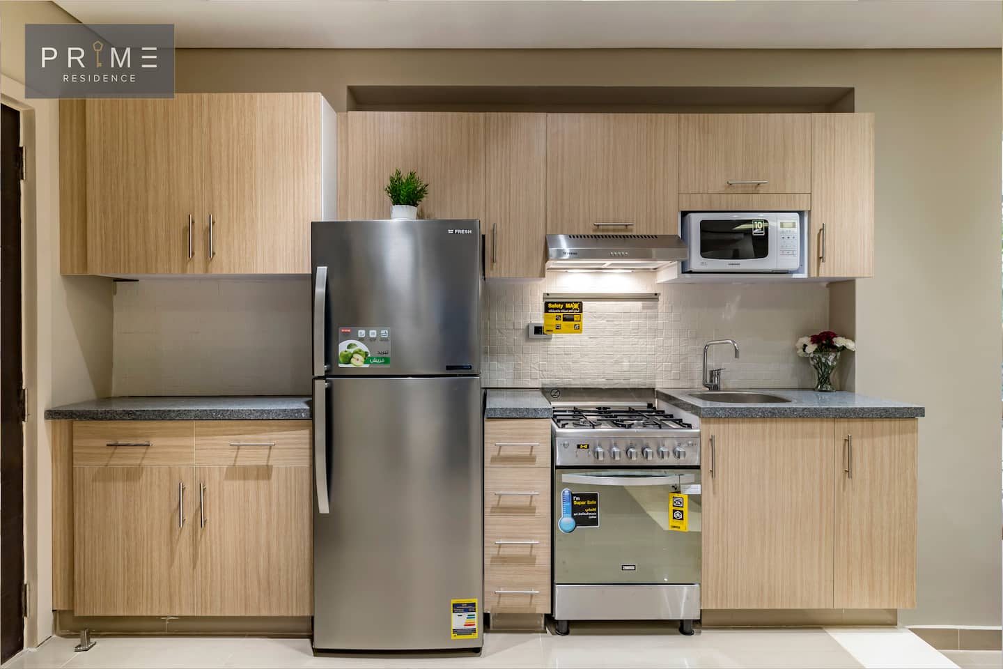 1 Bedroom Standard Apt - Prime Residence New Cairo — Full Kitchen in Prime Residence New Cairo, New Cairo, Egypt