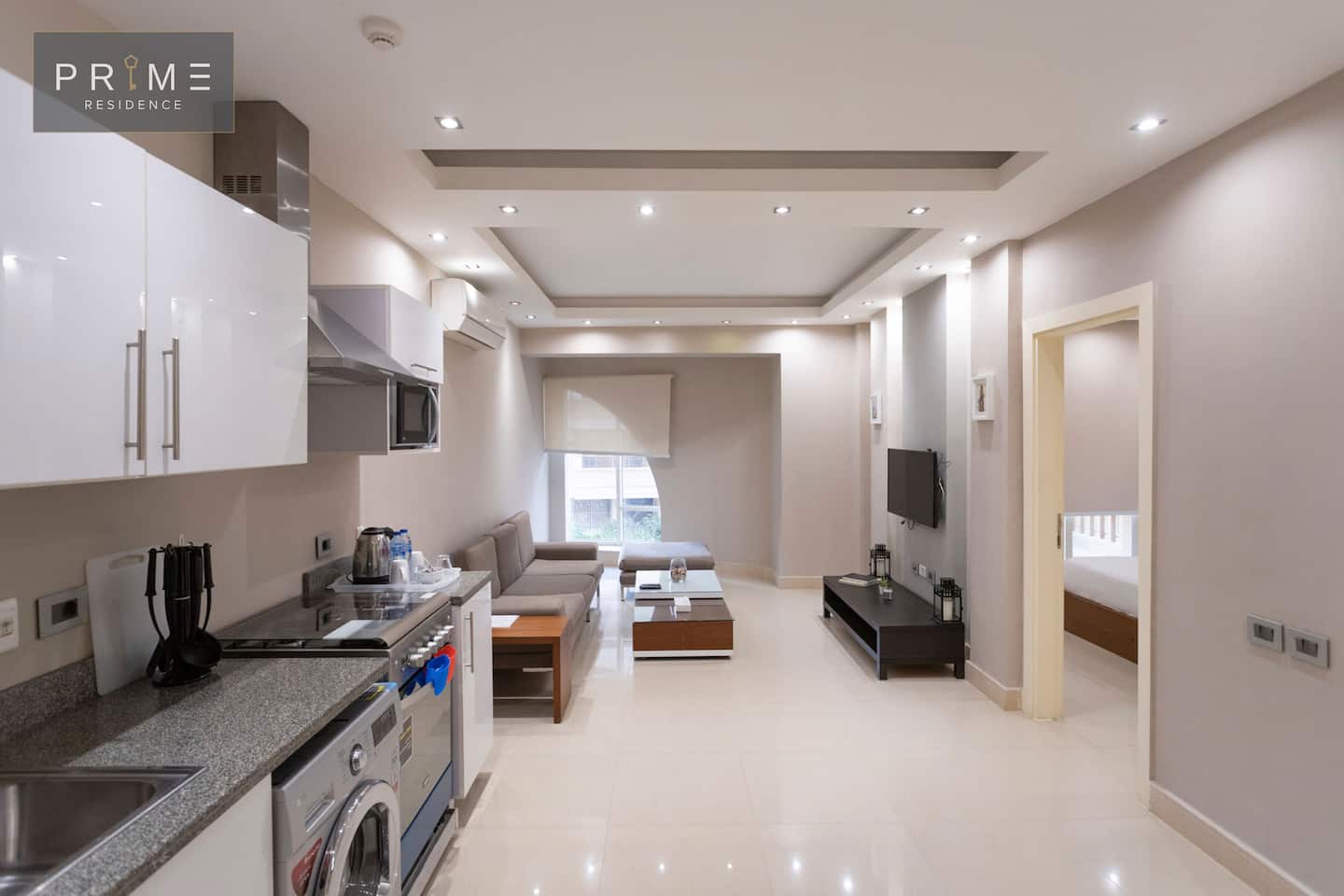 1 Bedroom Standard Apt - Prime Residence New Cairo — Full Kitchen in Prime Residence New Cairo, New Cairo, Egypt — photo 3