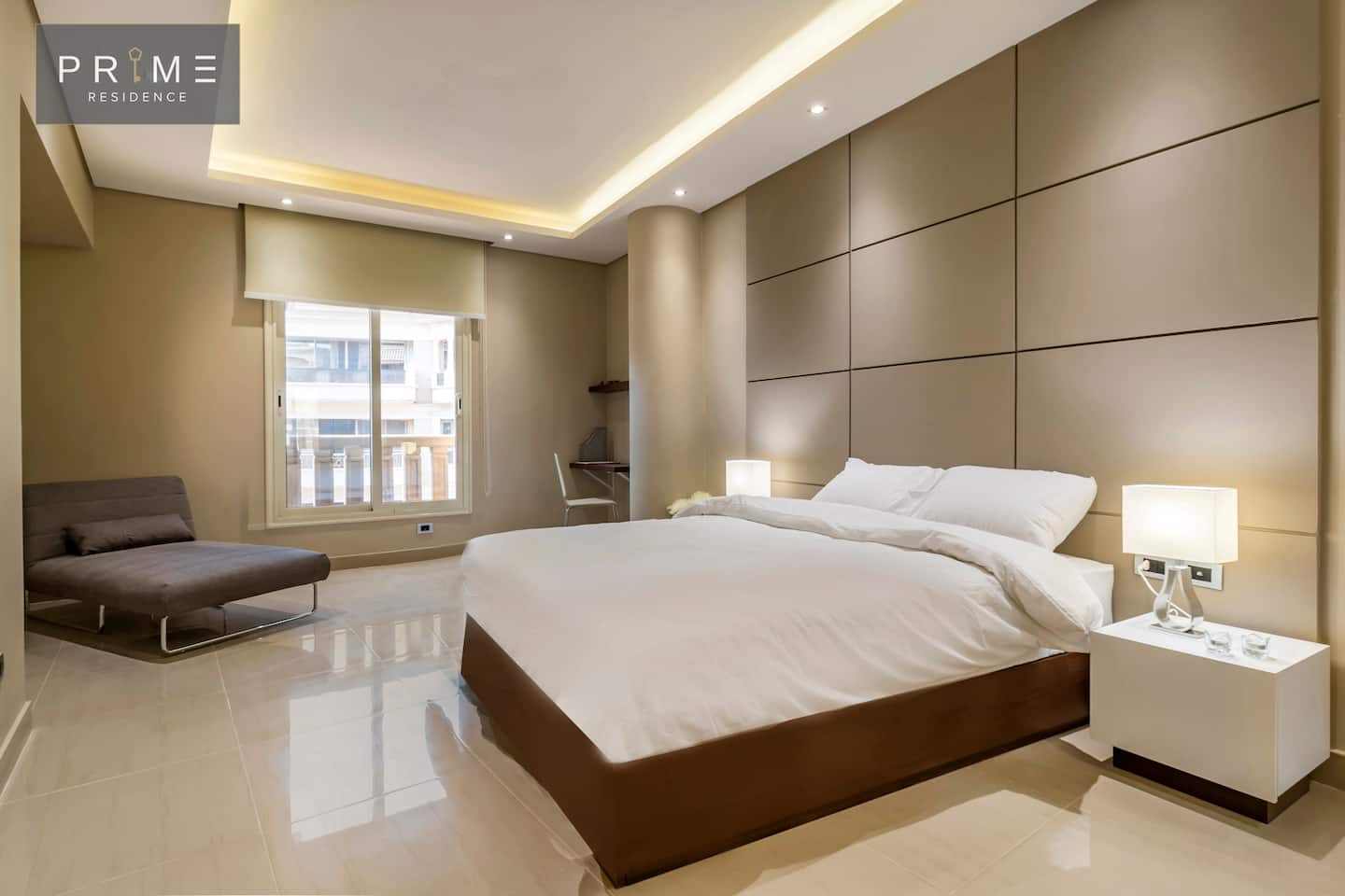 1 Bedroom Apt Dlx (King)-Prime Residence New Cairo — Bedroom 1 in Prime Residence New Cairo, New Cairo, Egypt