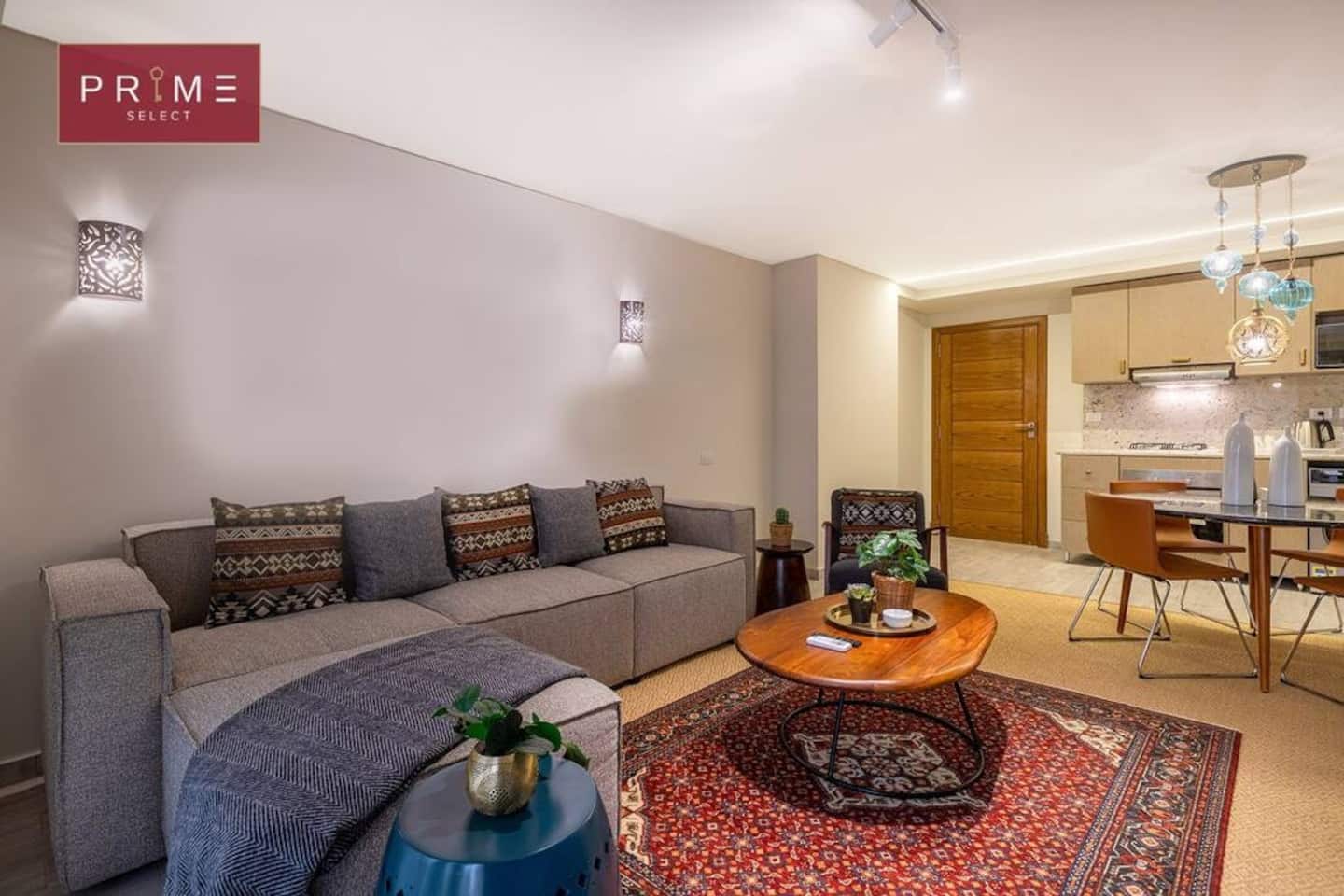 Arabesk 1 Bed Apt - Prime Select Gameat Al Dewal — Living Room in Prime Select Gameat Al Dewal, Giza, Egypt — photo 3