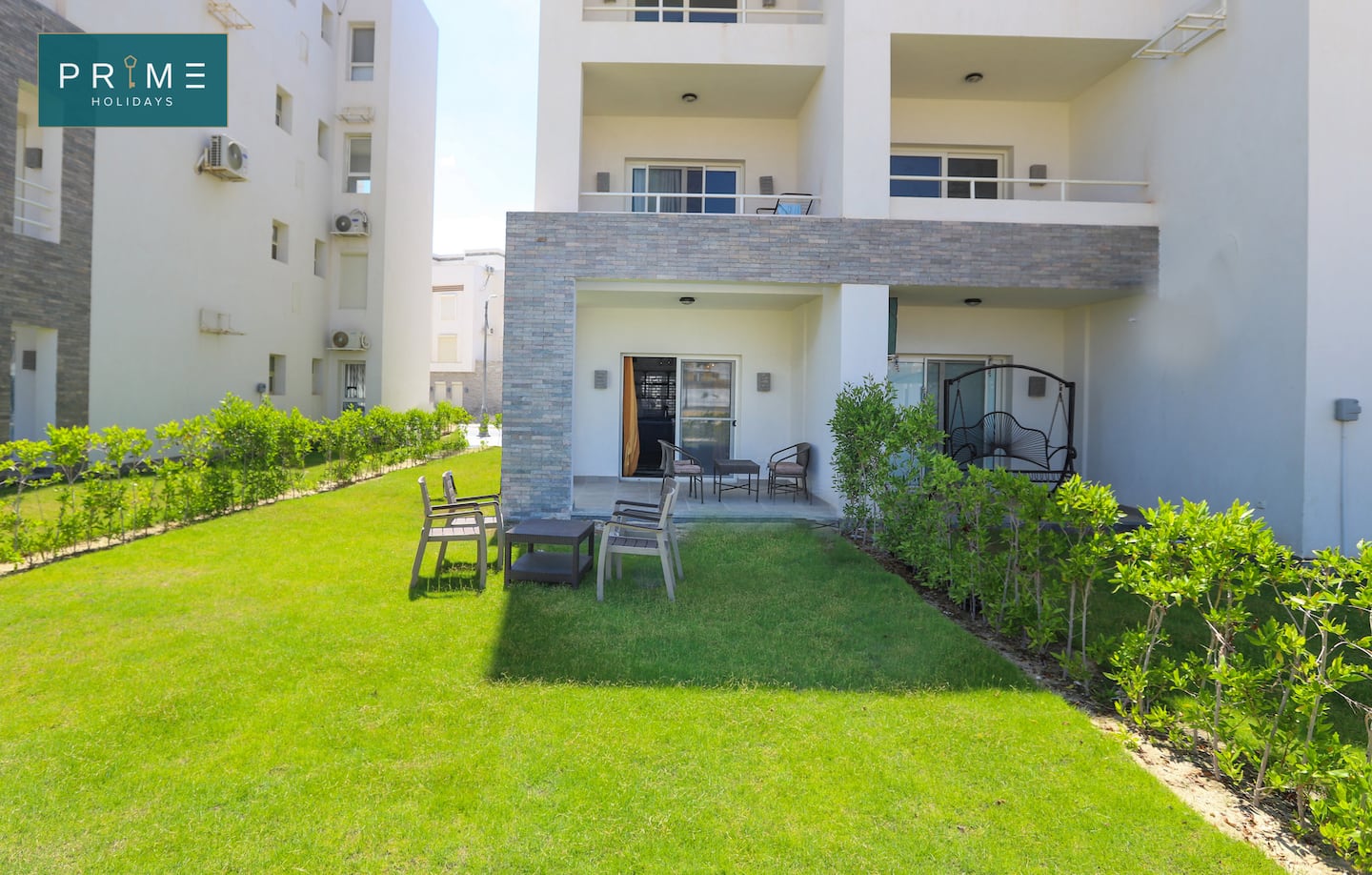 Two Bedrooms Chalet + Garden -Prime Holidays Amwaj — Exterior in Prime Holidays Amwaj, North Coast, Egypt