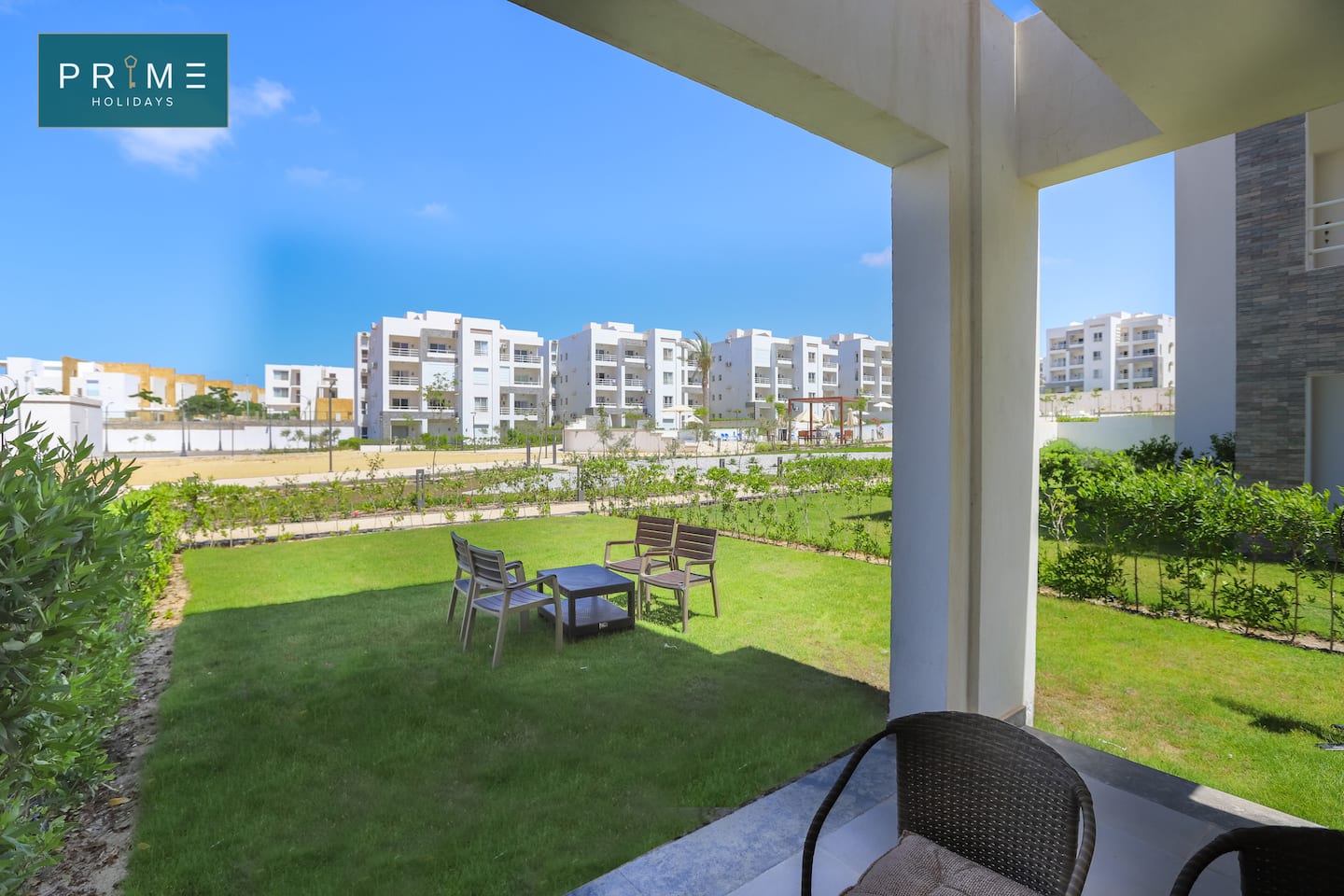 Two Bedrooms Chalet + Garden -Prime Holidays Amwaj — Exterior in Prime Holidays Amwaj, North Coast, Egypt — photo 2