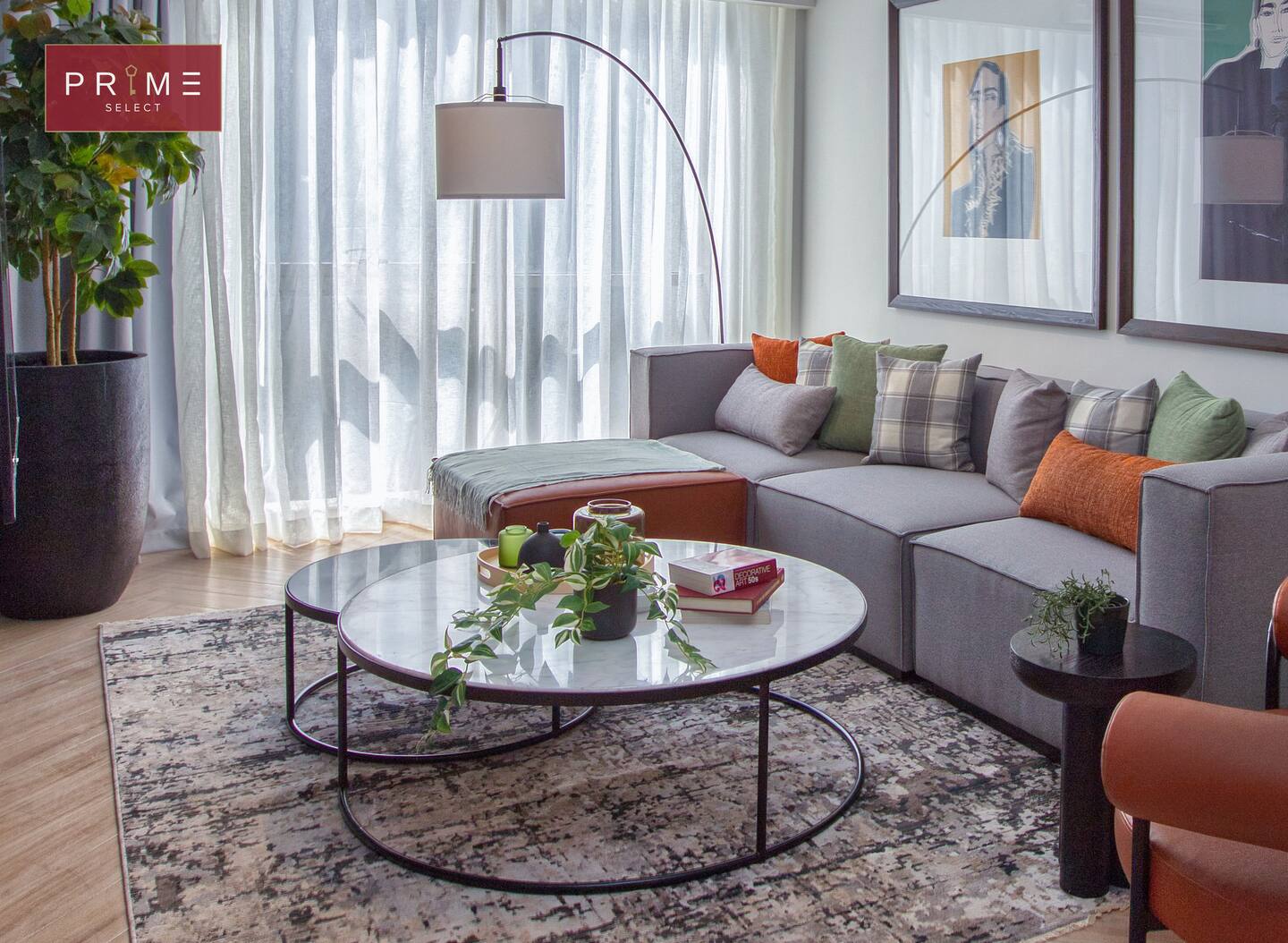 2 Bedroom Apt Z3 - Prime Select Galleria New Cairo — Living Room in Prime Select Galleria New Cairo, New Cairo, Egypt — photo 3