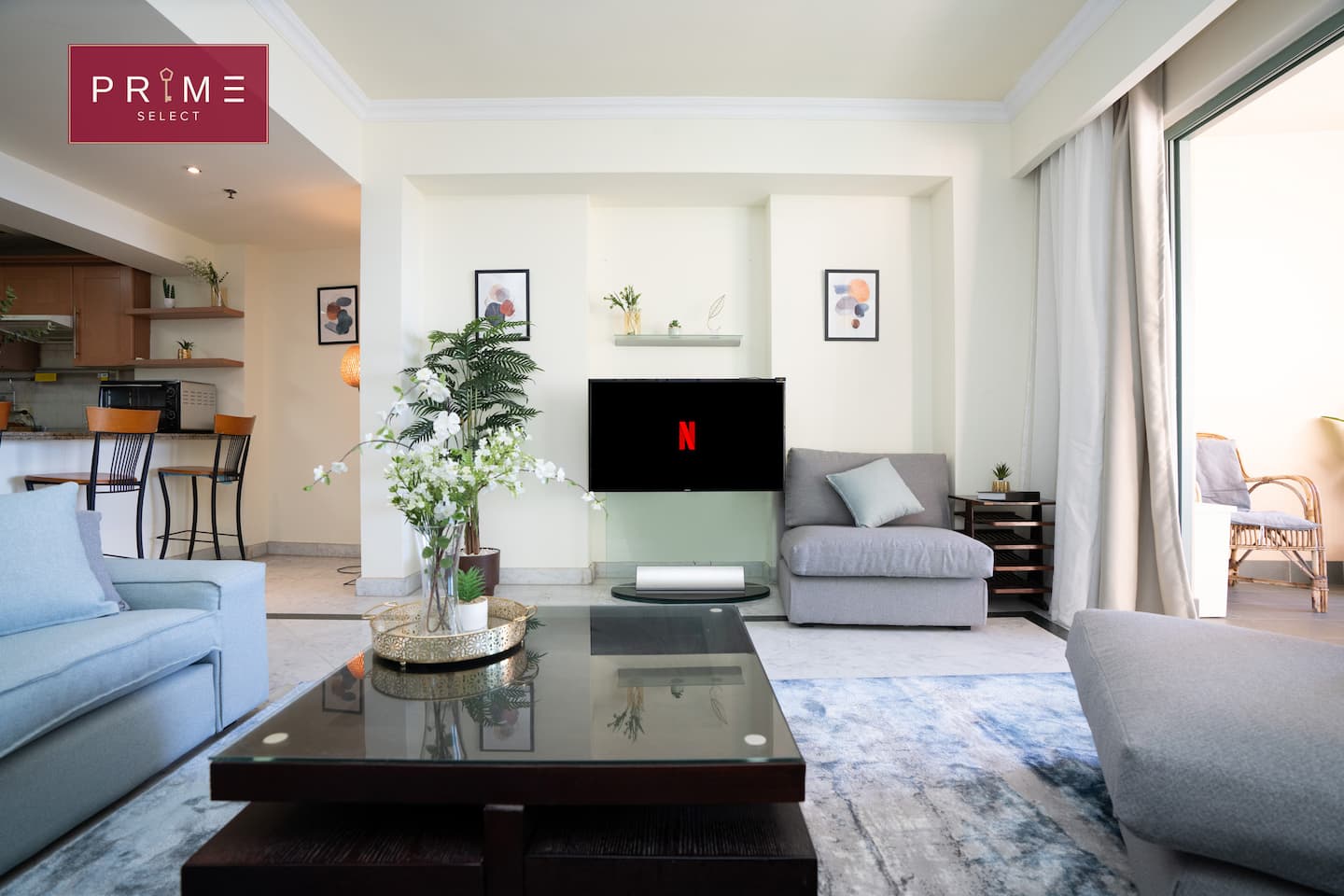 2BDRs Apt Seaview - Prime Select San Stefano Alex. — Living Room in Prime Select San Stefano Alex., Alexandria, Egypt