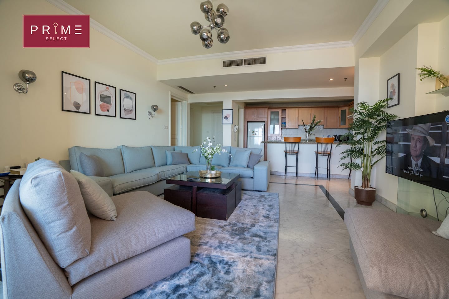 2BDRs Apt Seaview - Prime Select San Stefano Alex. — Living Room in Prime Select San Stefano Alex., Alexandria, Egypt — photo 2