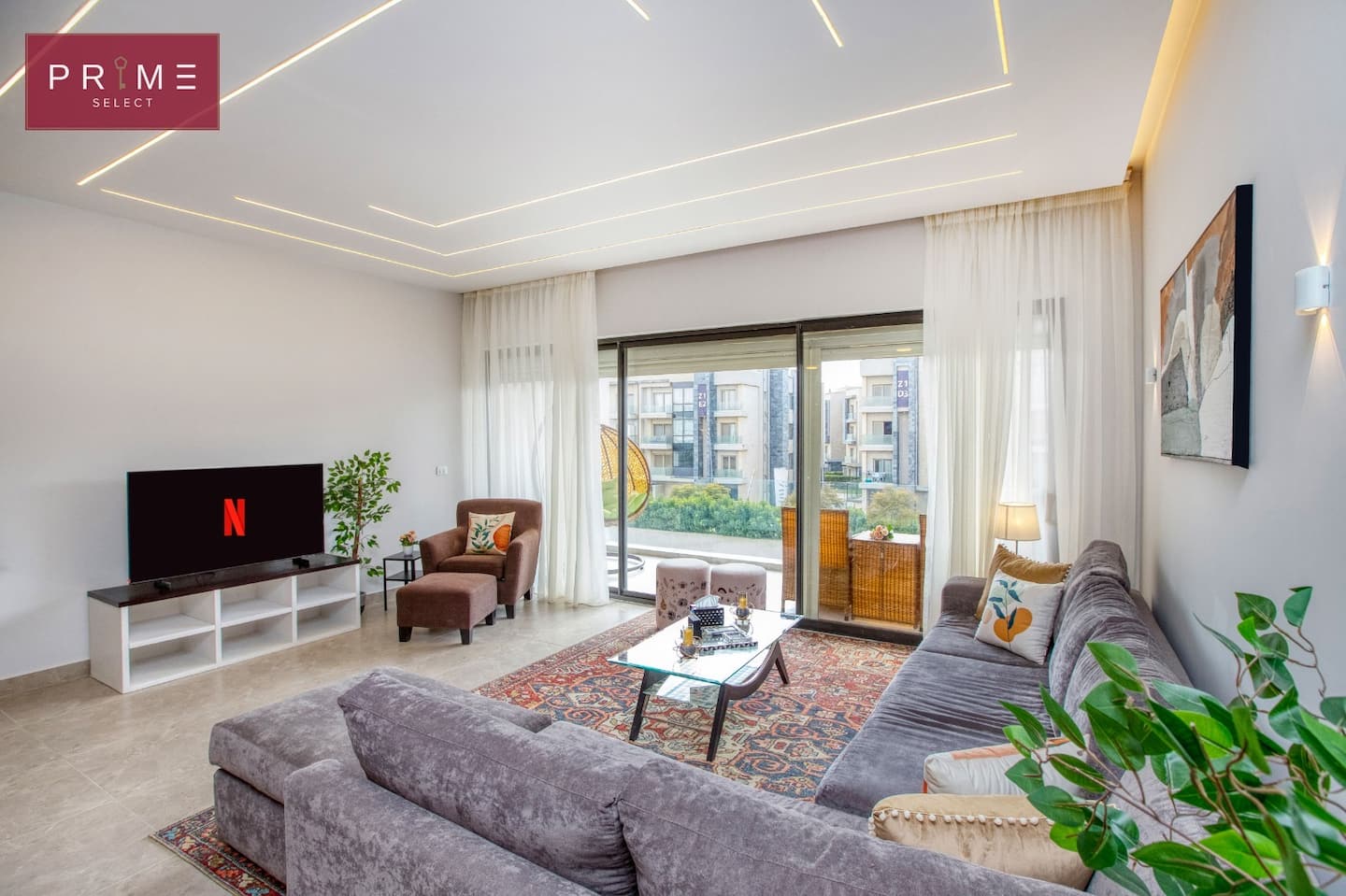 Two Bedrooms - Prime Select Lake View — Living Room in Prime Select Lake View, New Cairo, Egypt