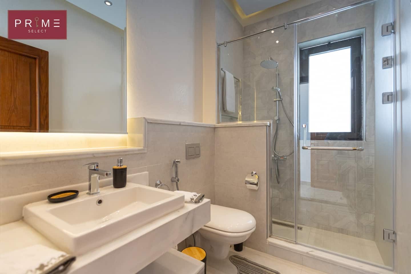 Two Bedrooms - Prime Select Lake View — Full bathroom 1 in Prime Select Lake View, New Cairo, Egypt