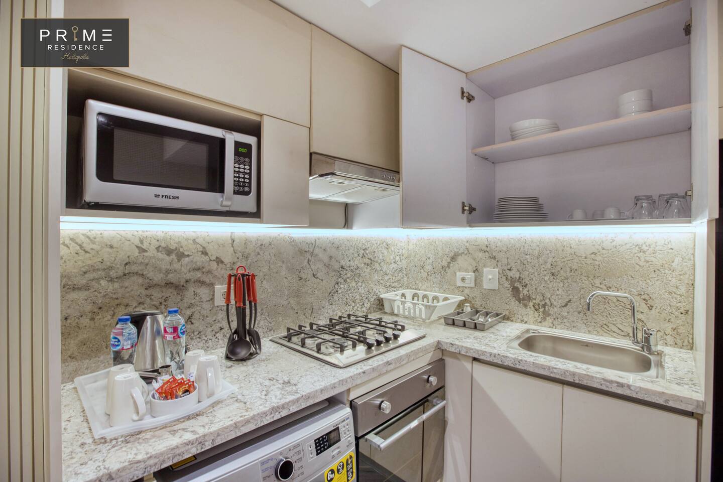 Standard 1Bedroom Apt - Prime Residence Heliopolis — Full Kitchen in Prime Residence Heliopolis, Cairo, Egypt — photo 2