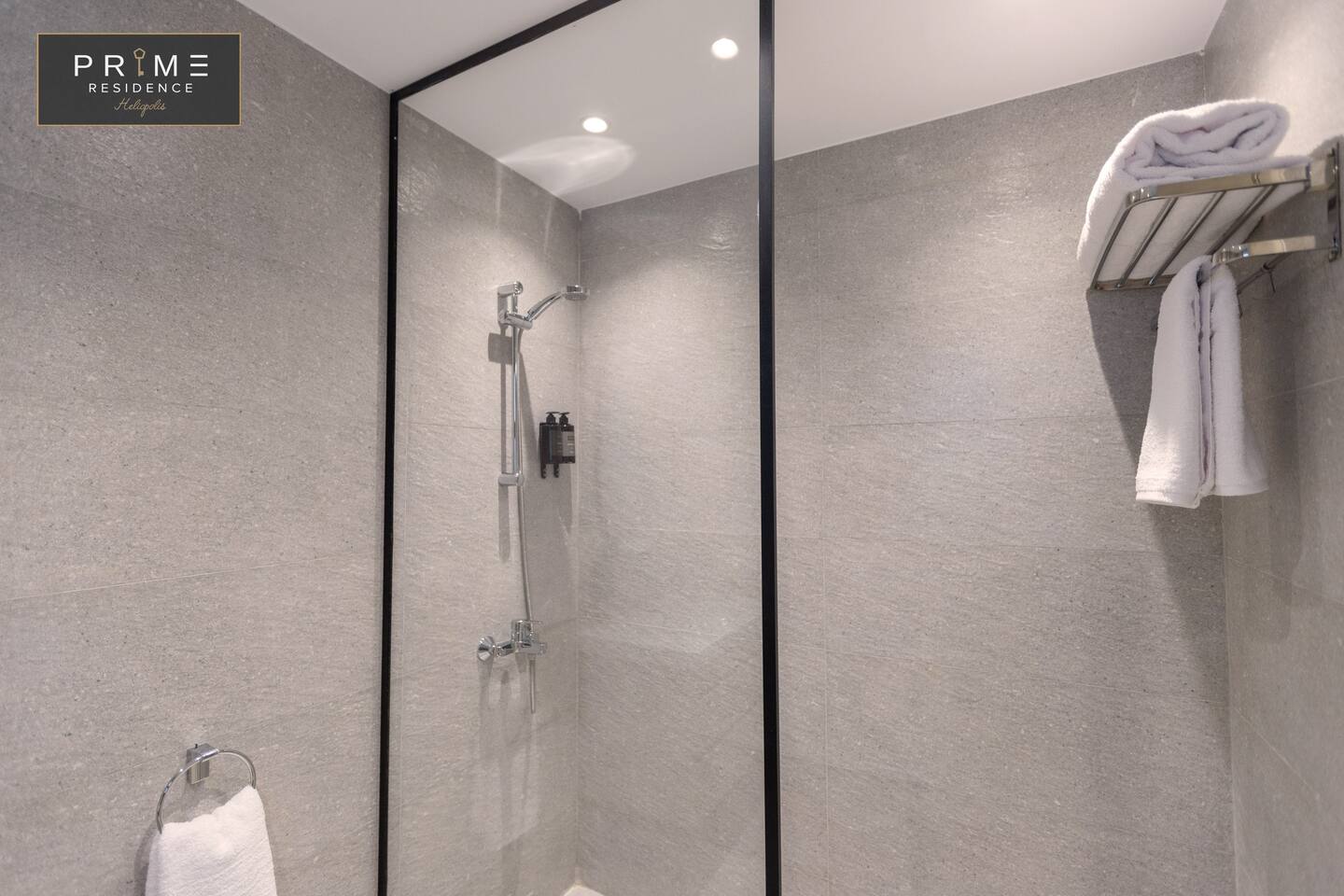 Deluxe Studio - Prime Residence Heliopolis — Full bathroom 1 in Prime Residence Heliopolis, Cairo, Egypt — photo 3