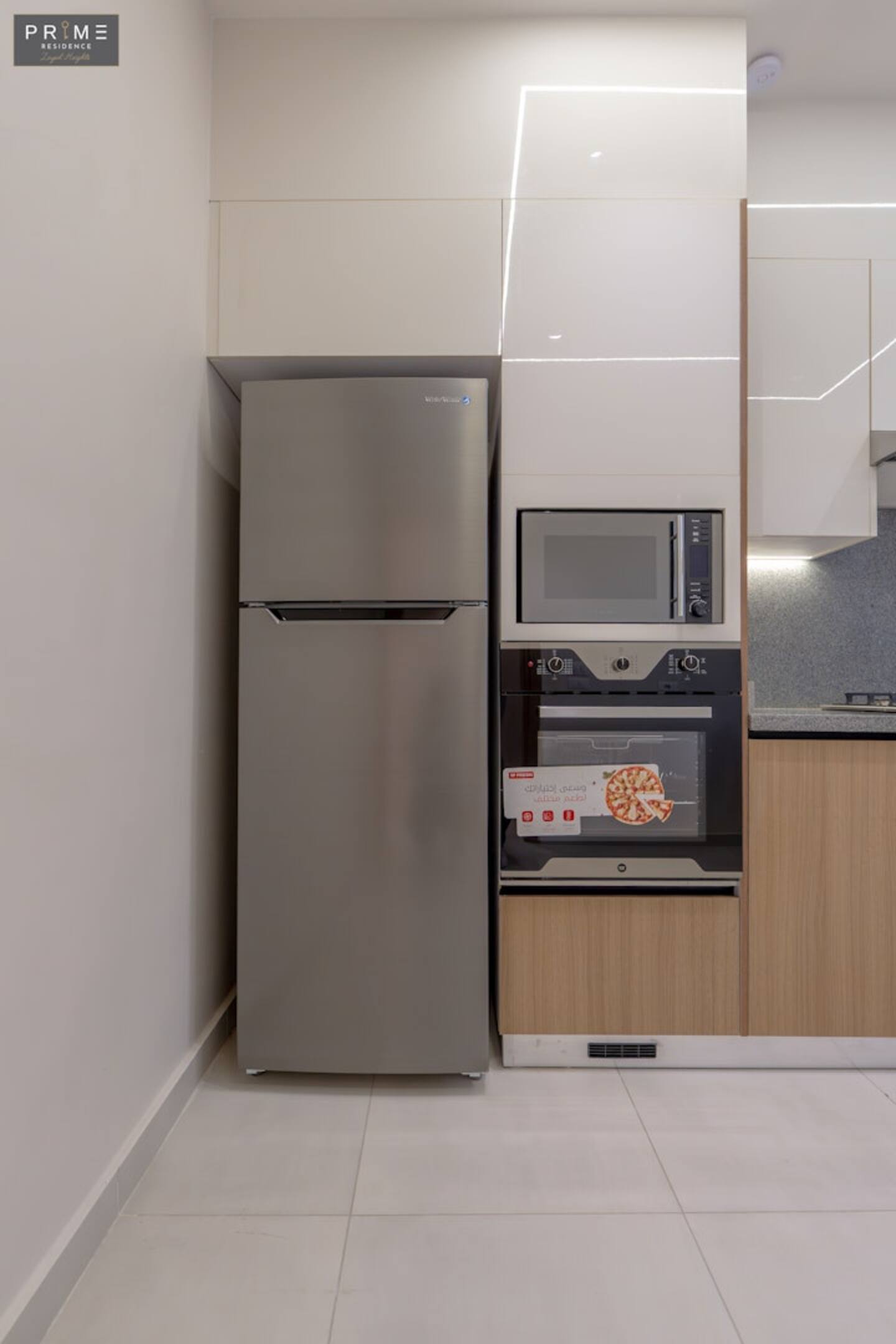 Dlx. 2 BDR. Apt. - Prime Residence Zayed Heights — Full Kitchen in Prime Residence Zayed Heights, Sheikh Zayed, Egypt — photo 3