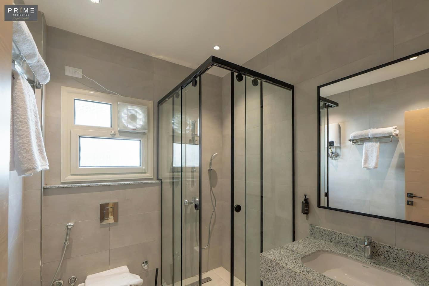 Dlx. 2 BDR. Apt. - Prime Residence Zayed Heights — Full bathroom 1 in Prime Residence Zayed Heights, Sheikh Zayed, Egypt