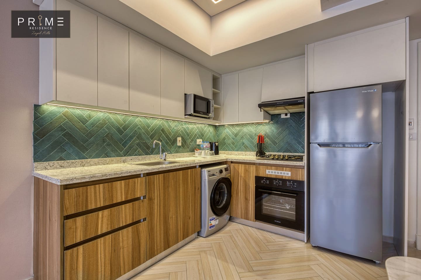 Superior 1 BDR - Prime Residence Zayed Hills — Full Kitchen in Prime Residence Zayed Hills, Sheikh Zayed, Egypt — photo 2
