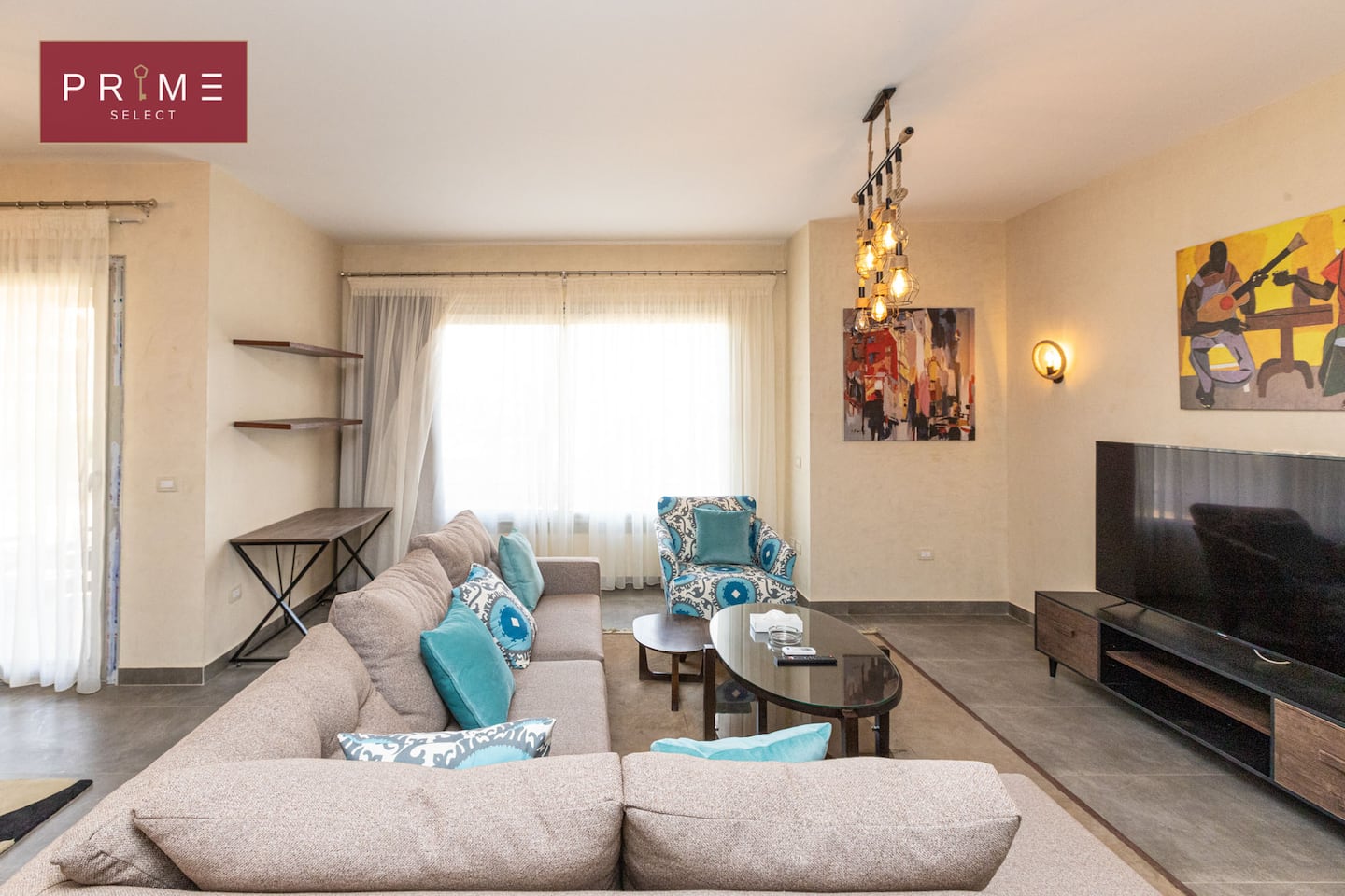 Two BDR apartment - Prime Select The Village Gate — Living Room in Prime Select The Village Gate, New Cairo, Egypt — photo 3