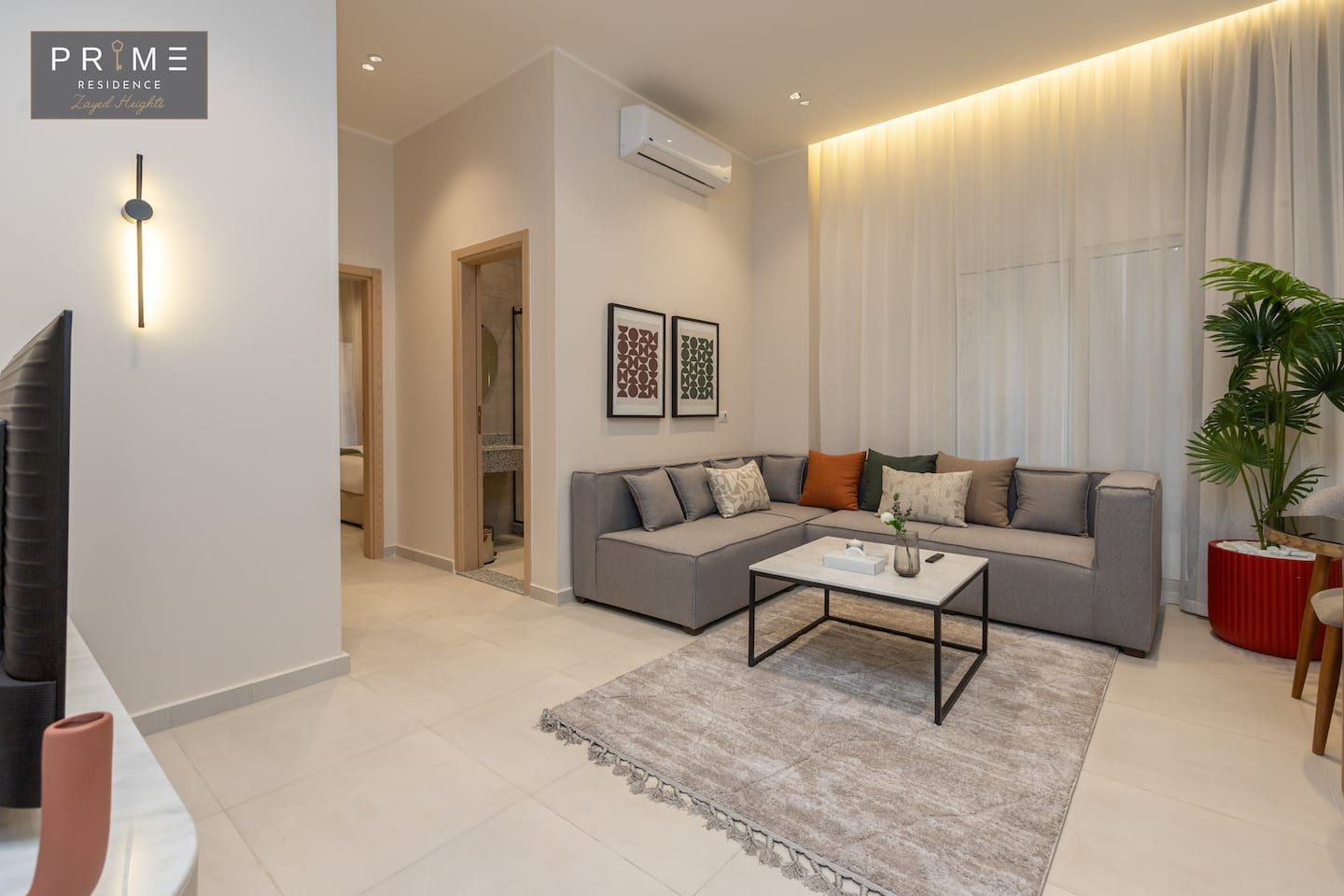 Std 1 BDR Twin beds -Prime Residence Zayed Heights — Living Room in Prime Residence Zayed Heights, Sheikh Zayed, Egypt
