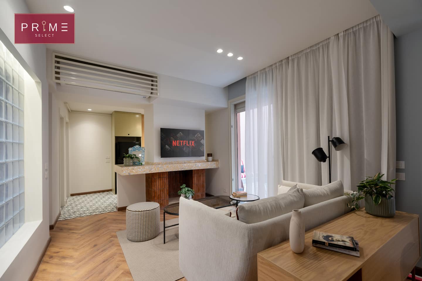 One BDR withTerrace- Prime Select Zamalek AlGezira — Living Room in Prime Select Zamalek AlGezira, Cairo, Egypt — photo 3