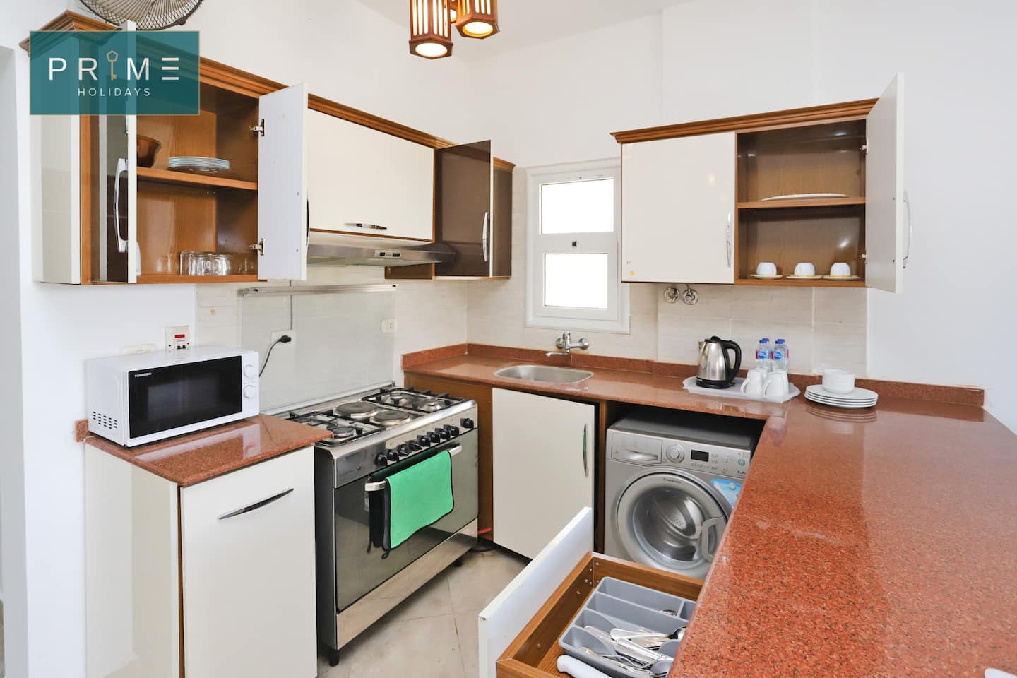 3 BDRs Chalet Duplex+Garden - Prime Holidays Amwaj — Full Kitchen in Prime Holidays Amwaj, North Coast, Egypt — photo 2