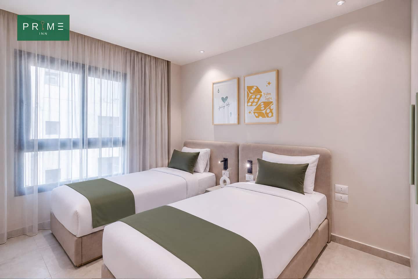 2 BDRs apartment- Prime Inn Andalus New Cairo — Bedroom 2 in Prime Inn Andalus New Cairo, New Cairo, Egypt — photo 3