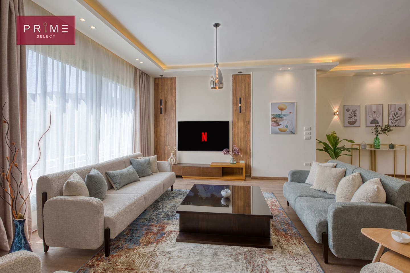 2 BDR - Prime Select Village Gardens Kattameya — Living Room in Prime Select Village Gardens Kattameya, New Cairo, Egypt — photo 2