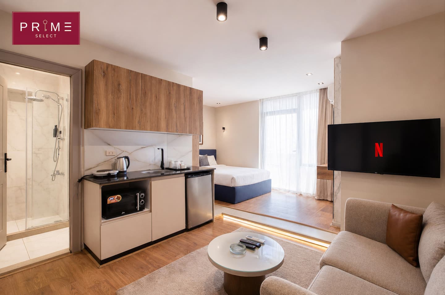 Studio Nile View - Prime Select Zamalek Central — Living Room in Prime Select Zamalek Central, Cairo, Egypt — photo 3