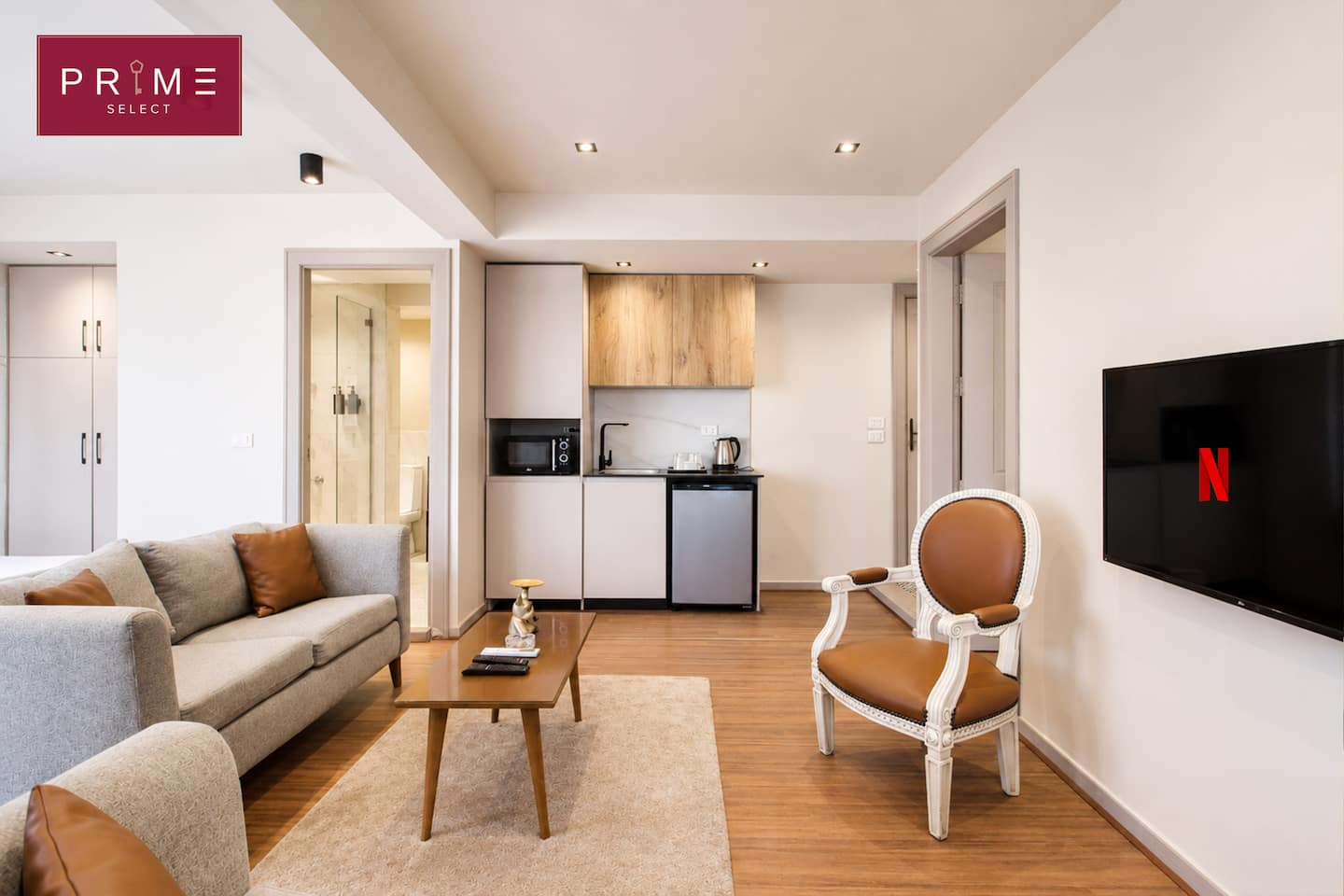 One BDR Apartment - Prime Select Zamalek Central — Living Room in Prime Select Zamalek Central, Cairo, Egypt — photo 3