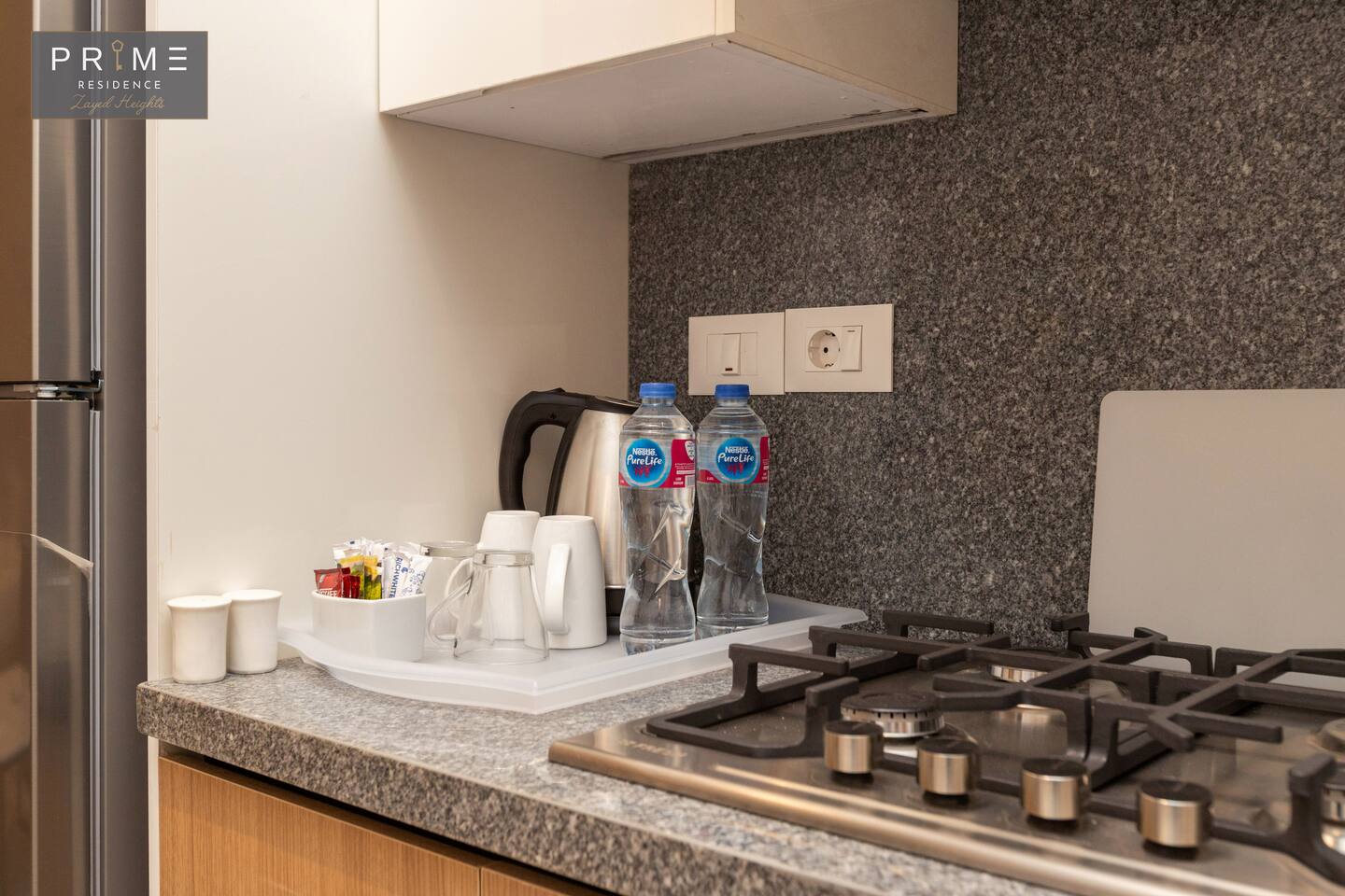 Standard Studio - Prime Residence Zayed Heights — Full Kitchen in Prime Residence Zayed Heights, Sheikh Zayed, Egypt — photo 2