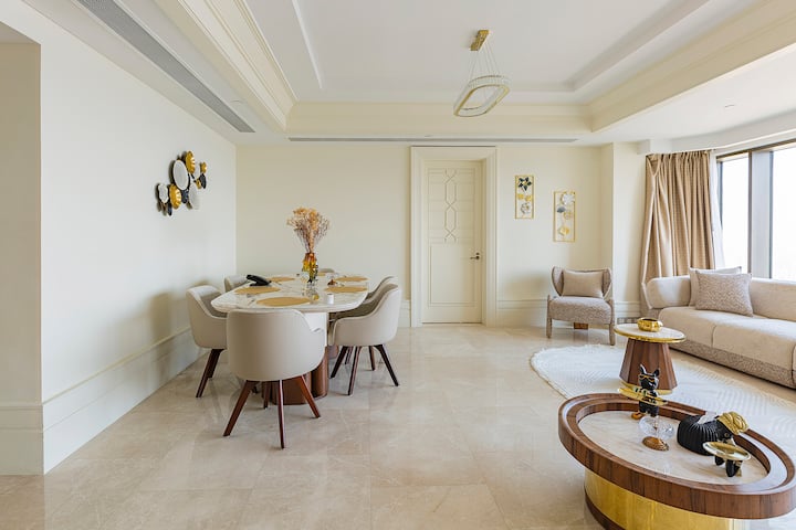 DHB STAYS | St. Regis 2BR Partial Nile View Apt — Dining Area in Cairo, Egypt, Egypt