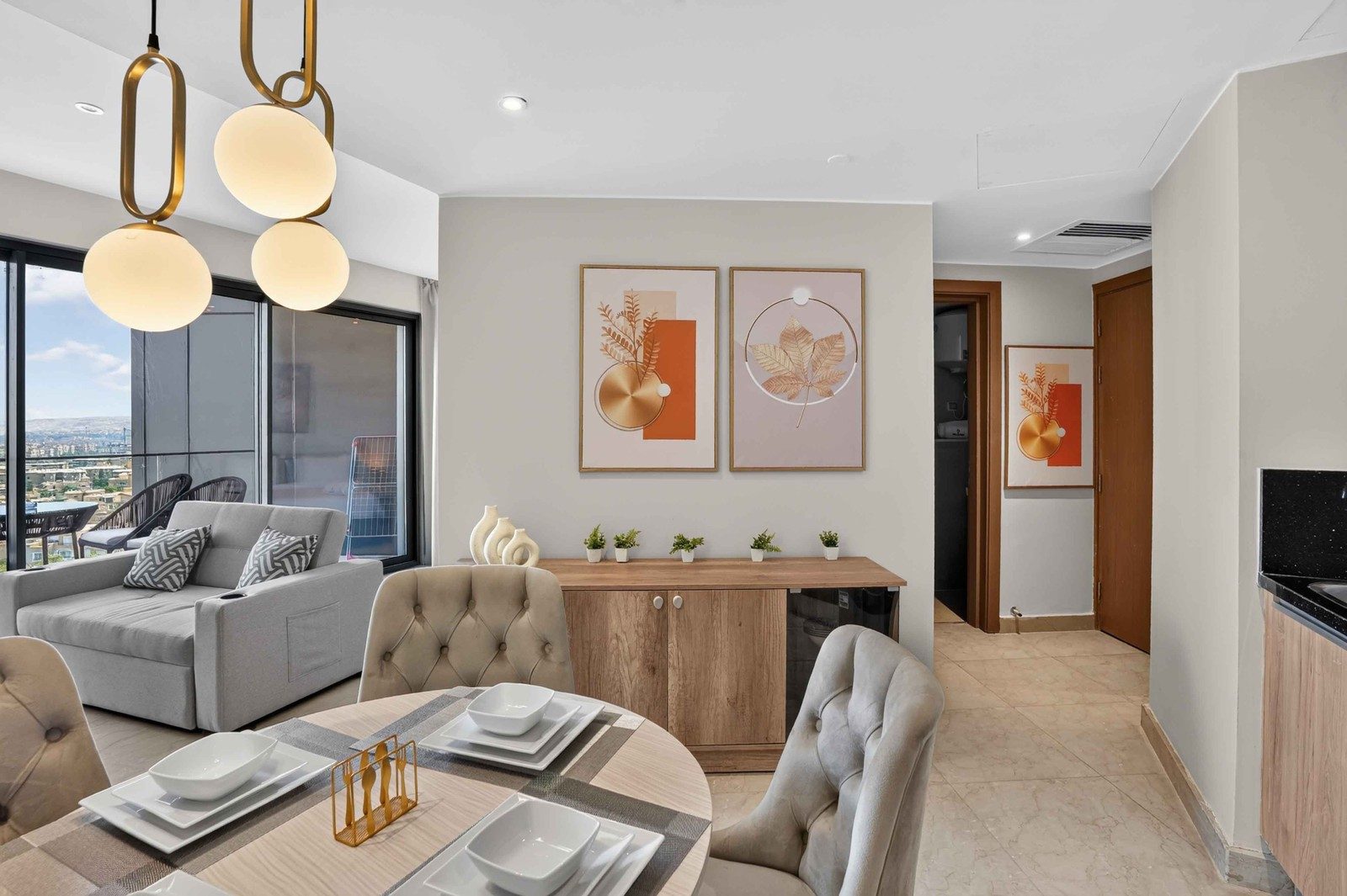 Chic Studio – Sheikh Zayed – ZED Towers — Dining Area in ZED Towers, Sheikh Zayed, Egypt
