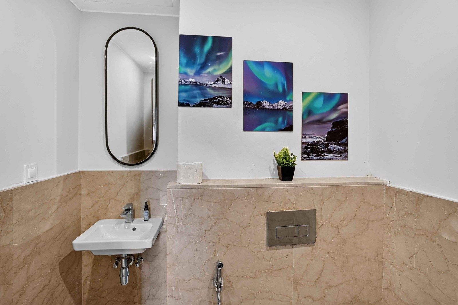 Chic 2BR Apartment – Sheikh Zayed – ZED Towers — Half Bathroom 1 in ZED Towers, Sheikh Zayed, Egypt