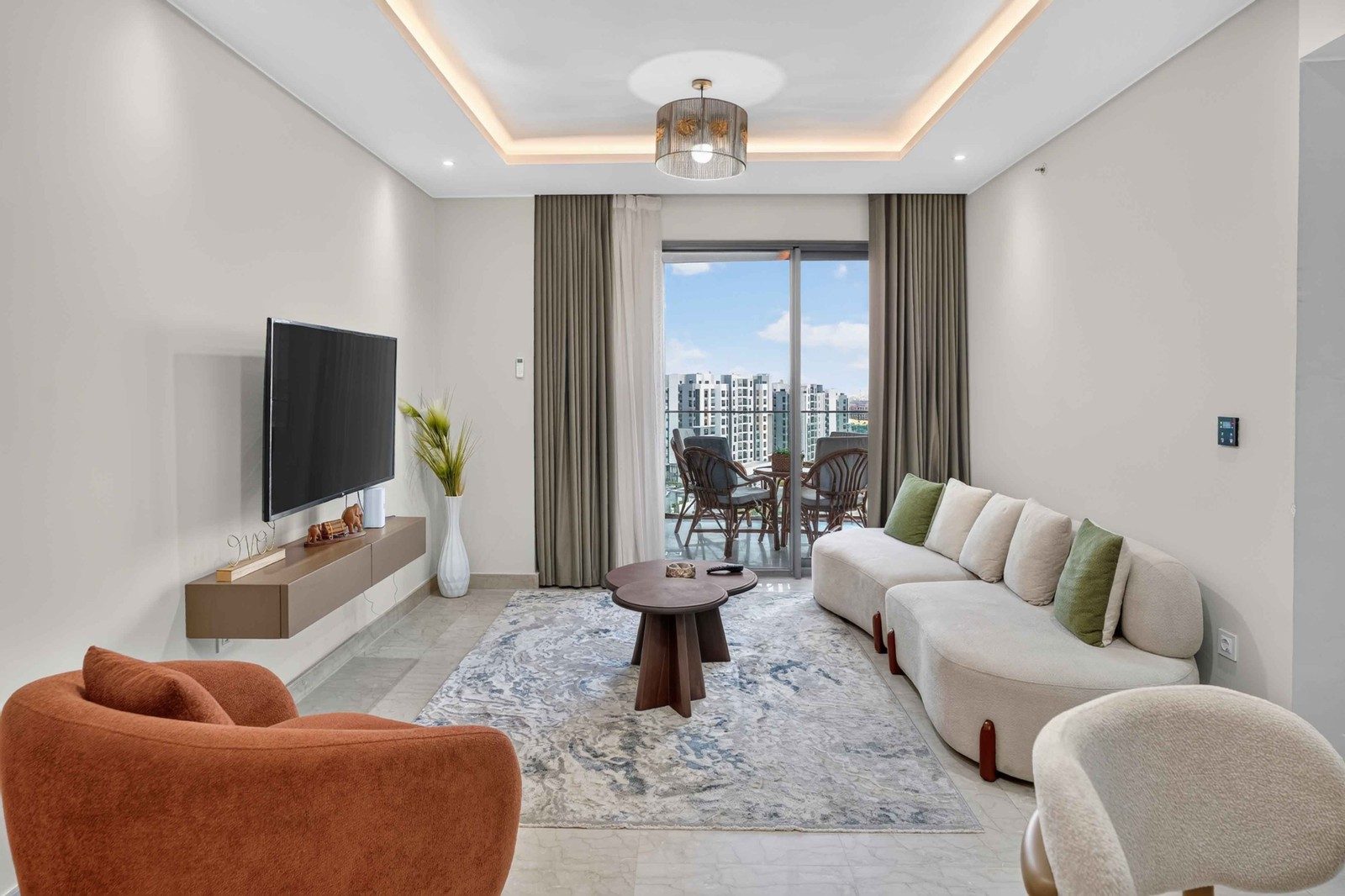 Peaceful 2BR Apartment – Sheikh Zayed – ZED Towers — Living Room in ZED Towers, Sheikh Zayed, Egypt