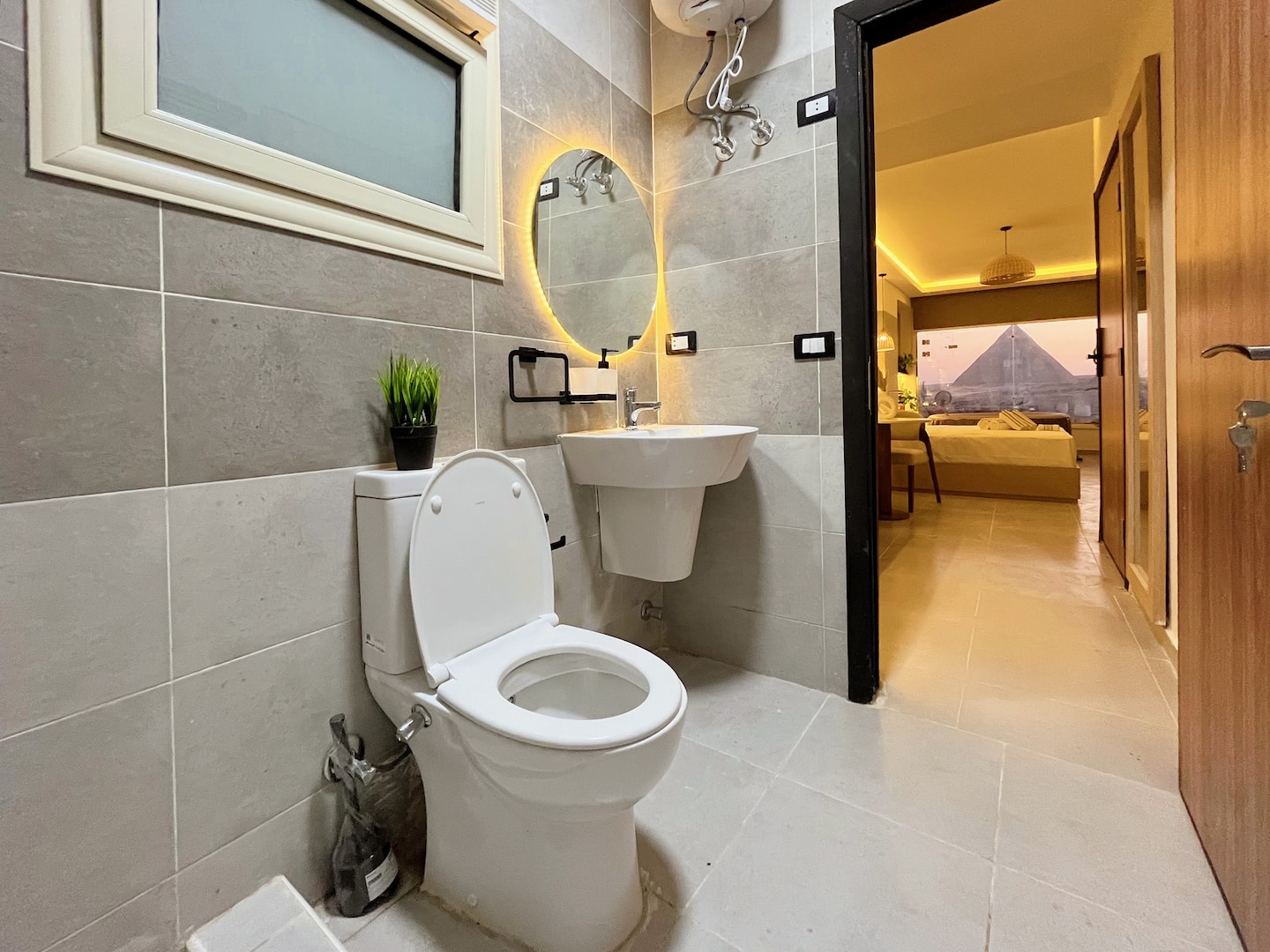 Giza Oasis Studio1 with Jacuzzi — Full bathroom 1 in Nazlet El Batran, Giza, Egypt