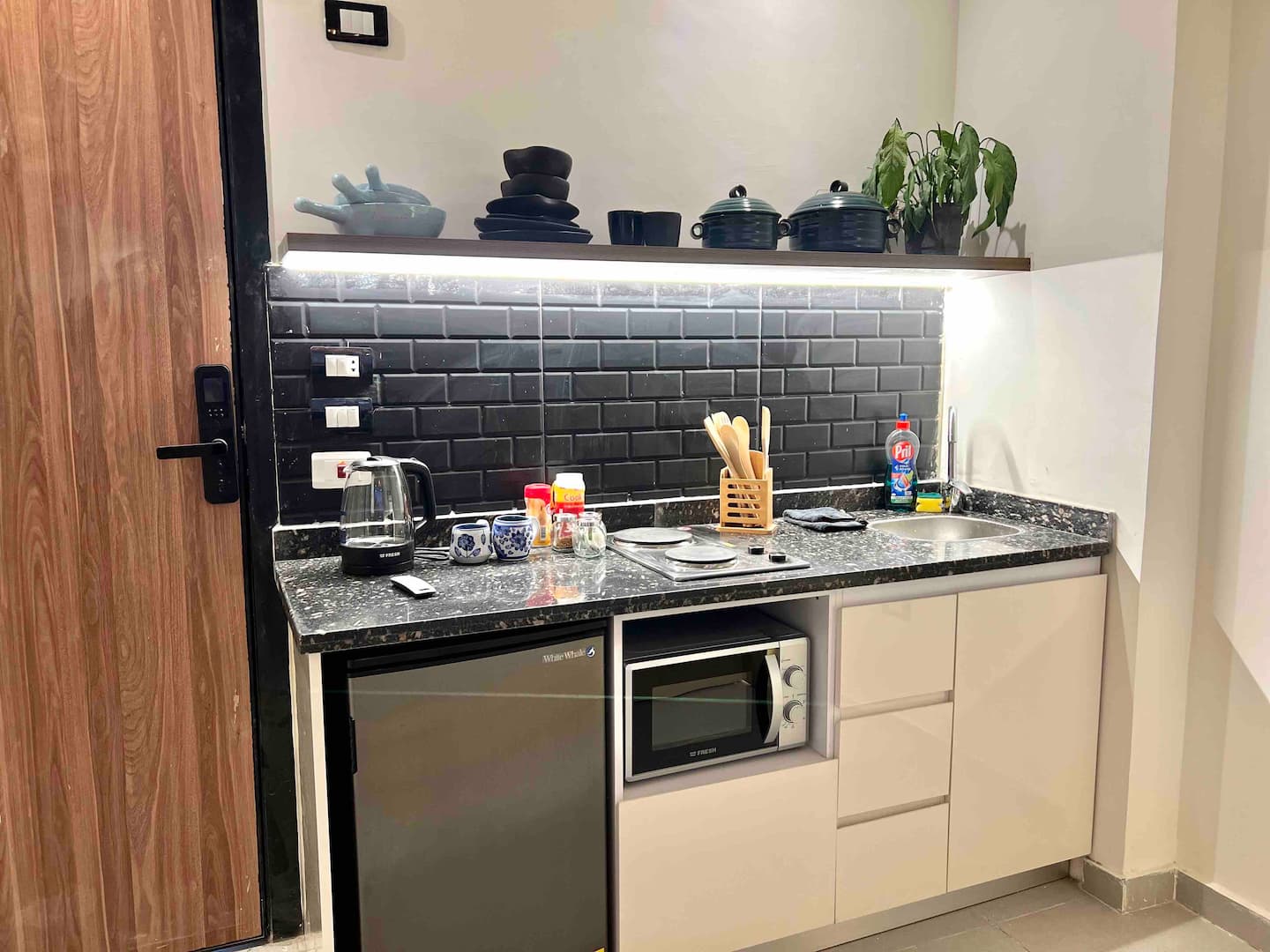 Giza Oasis Studio5 with Jacuzzi — Full Kitchen in Giza, Egypt