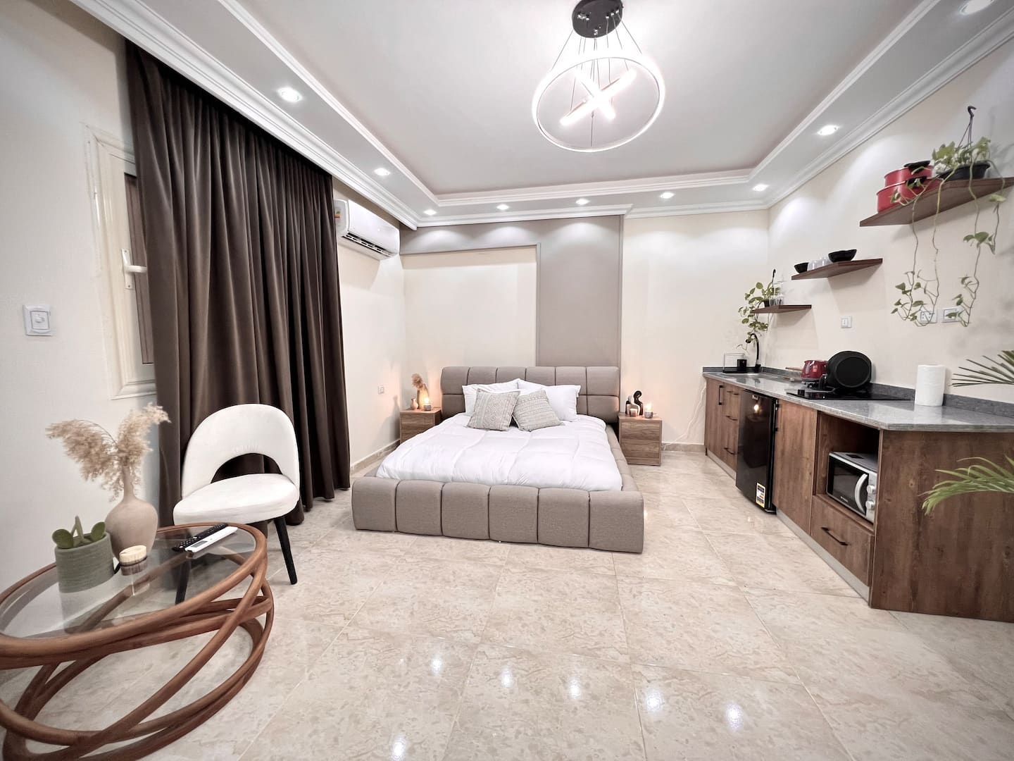 Amigos Lunarena studio with Roof Terrace 304 — Bedroom 1 in Giza, Egypt