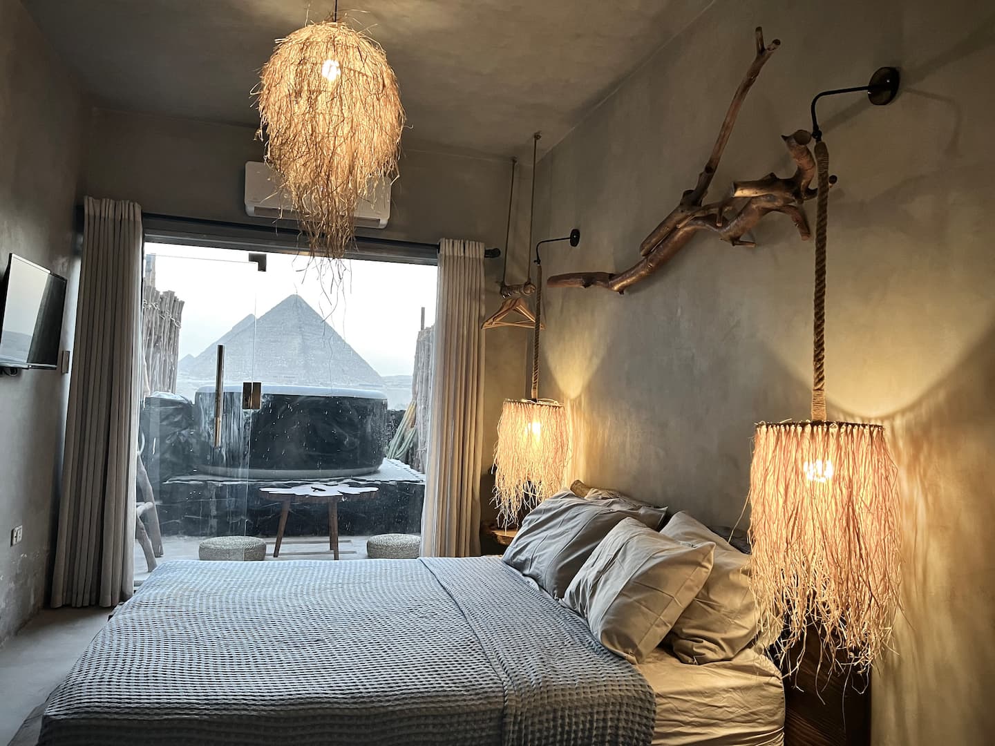 Sky blue — Bedroom 1 in Nazlat as Sammān, Giza, Egypt