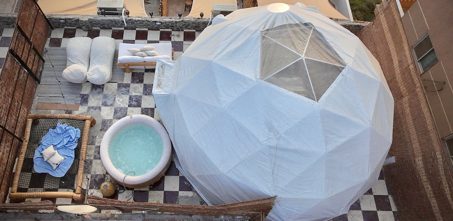 Esfera Celeste. Unique Luxury Dome w/pyramids view — Exterior in Nazlet El Batran, Giza, Egypt