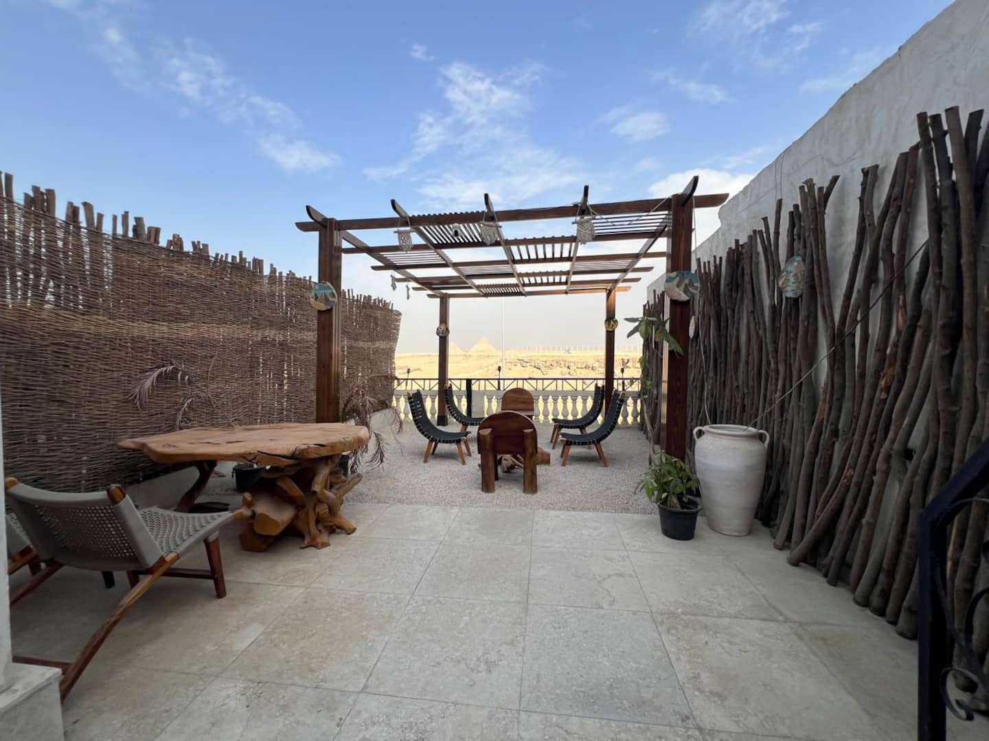 María bonitaa | Common Pyramids Lounge — Exterior in Pyramids Gardens, Giza, Egypt