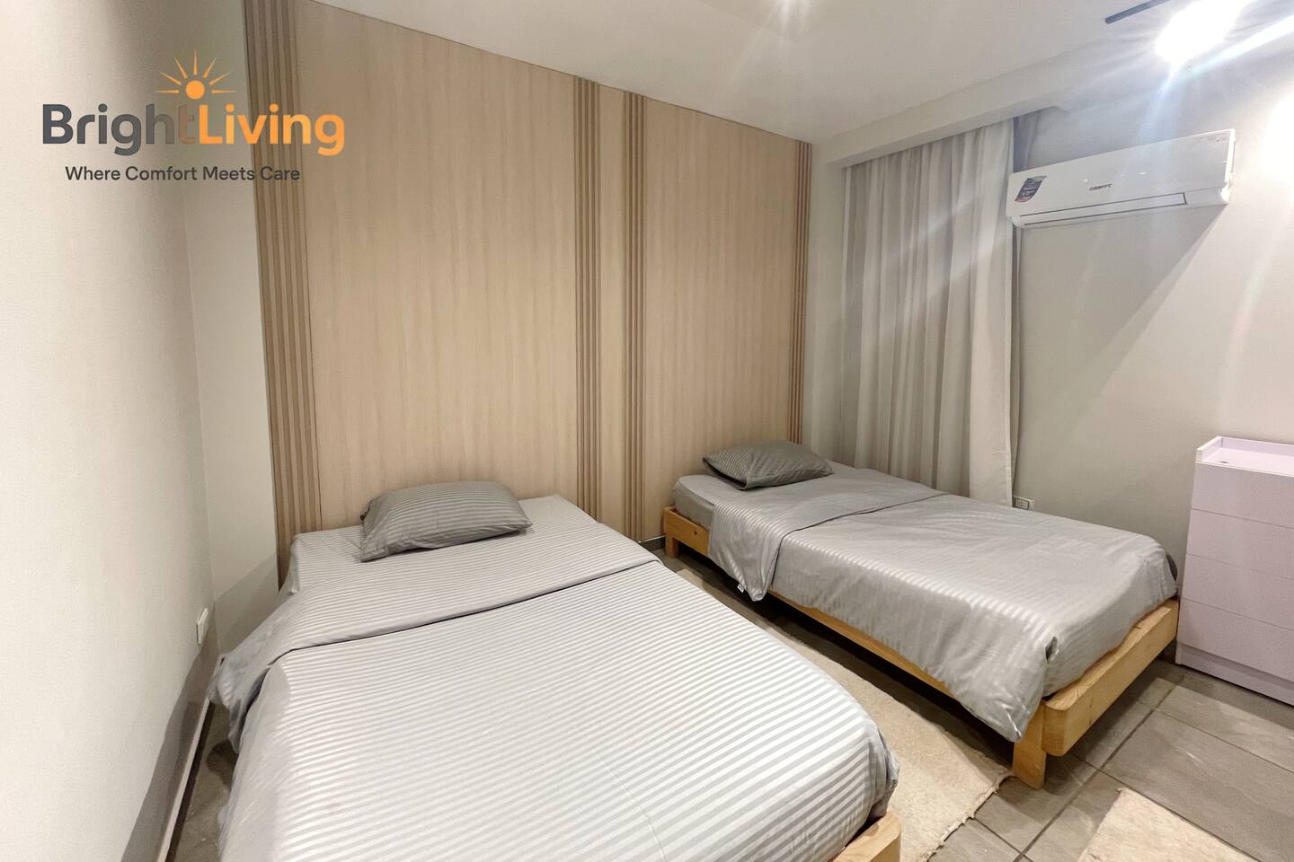 Cozy Chic 2BR-Serviced Apt in Madinaty compound — Bedroom 2 in Madinaty, New Cairo, Egypt — photo 2