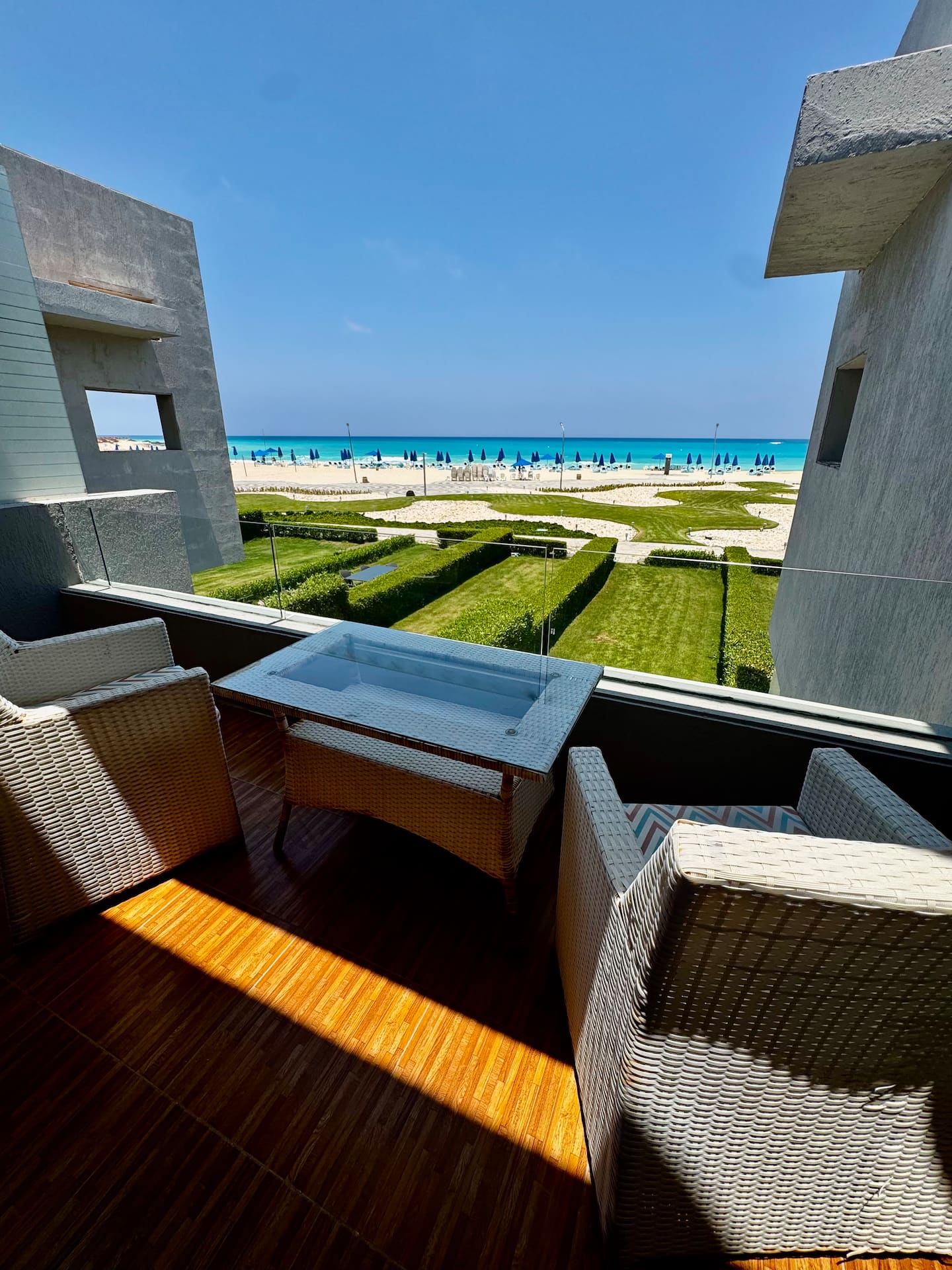 Lovely 3BR beach-front house LaVista Cascada — Balcony in La Vista Cascada, Sidi Abdel Rahman, North Coast, Egypt