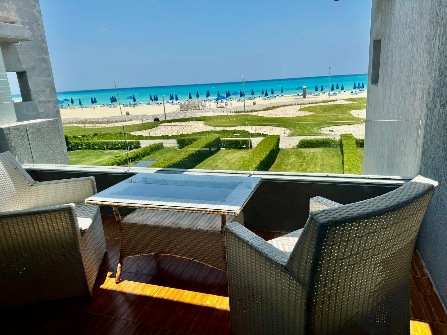 Lovely 3BR beach-front house LaVista Cascada — Balcony in La Vista Cascada, Sidi Abdel Rahman, North Coast, Egypt — photo 2
