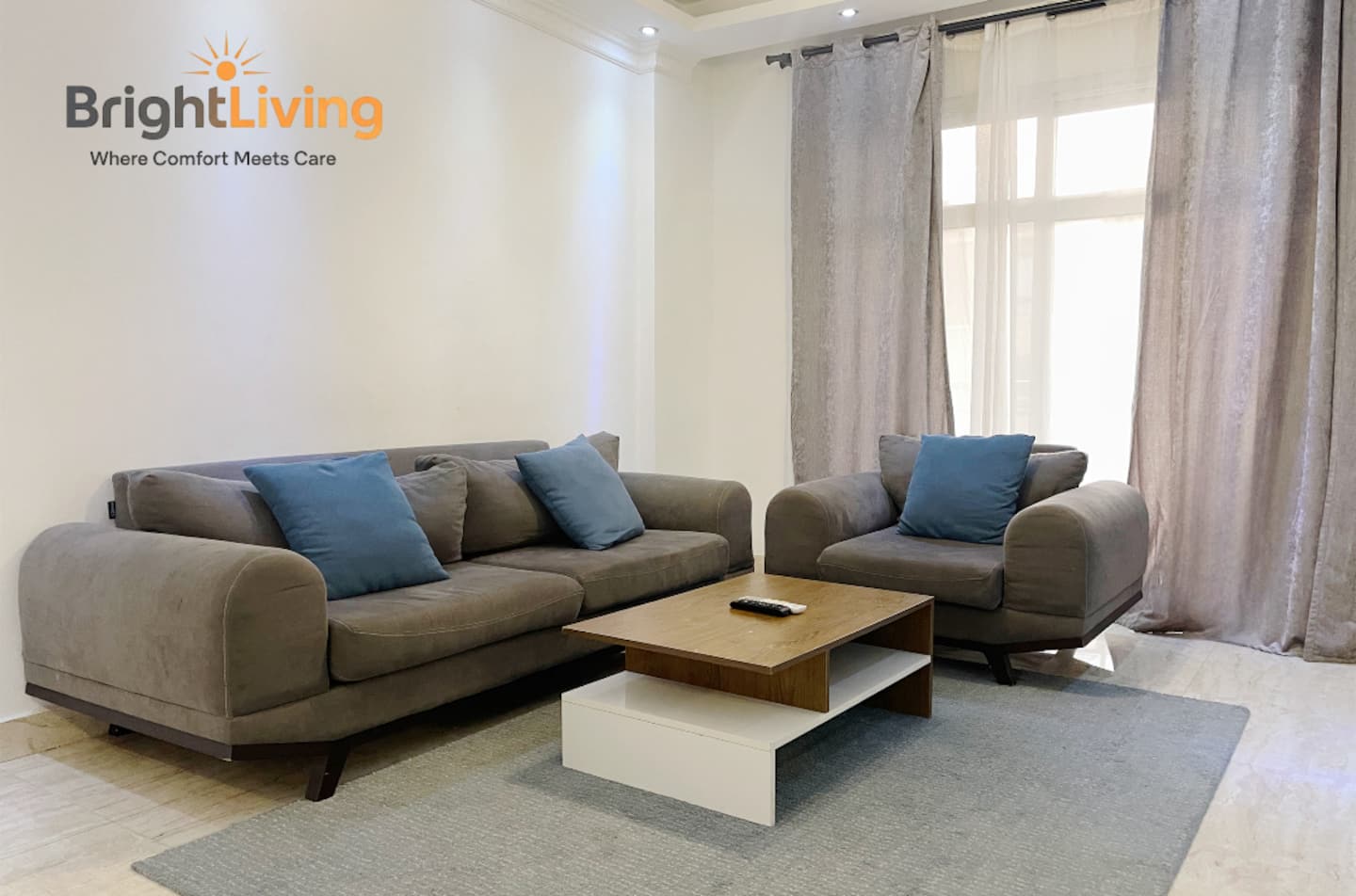 Central-Stylish/unique 2BR Apt+Patio in Madinty — Living Room in Madinaty, New Cairo, Egypt — photo 2