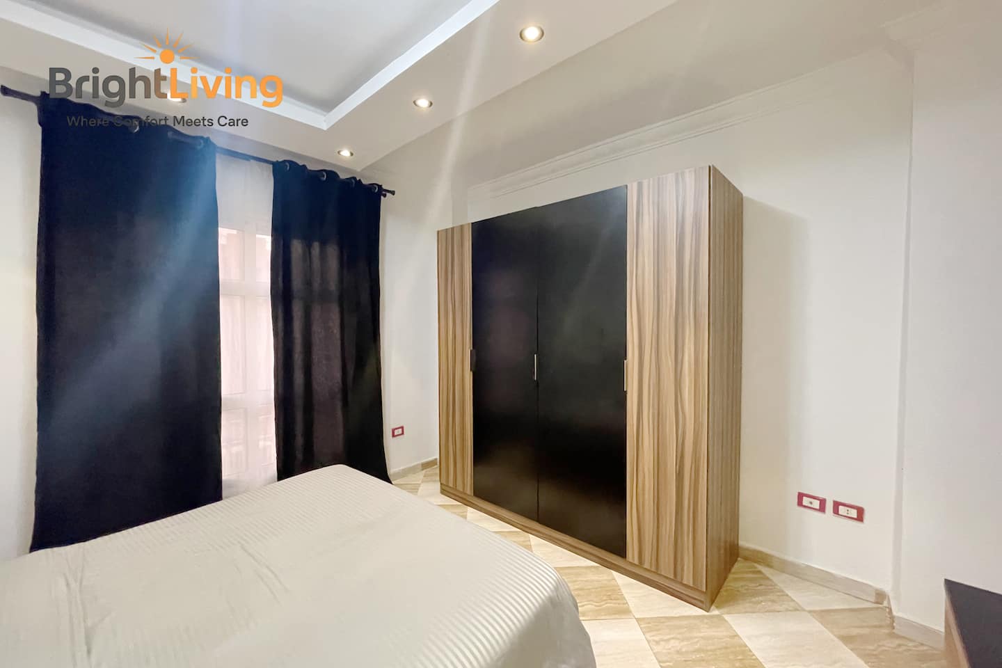 Central-Stylish/unique 2BR Apt+Patio in Madinty — Bedroom 1 in Madinaty, New Cairo, Egypt