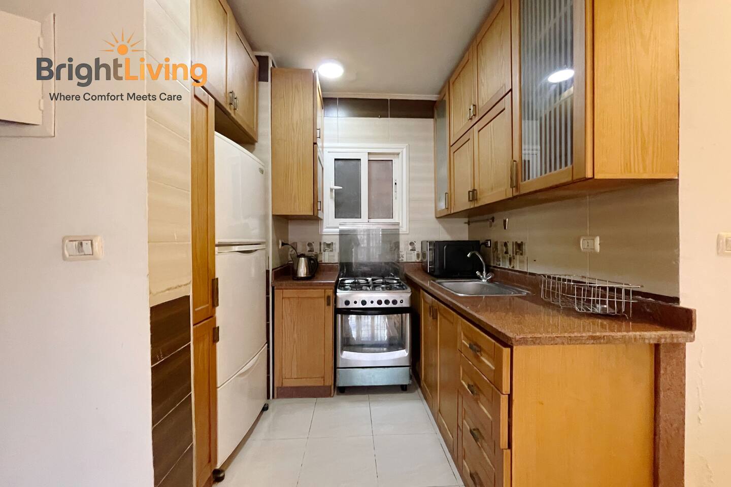 Central/Stylish Cozy 2BR+Patio @ Madinaty compound — Full Kitchen in Madinaty, New Cairo, Egypt — photo 2