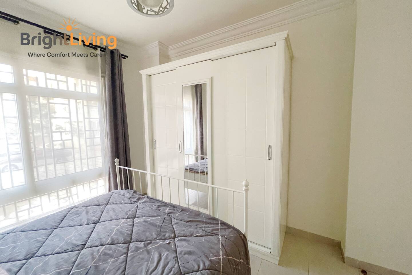Central/Stylish Cozy 2BR+Patio @ Madinaty compound — Bedroom 1 in Madinaty, New Cairo, Egypt