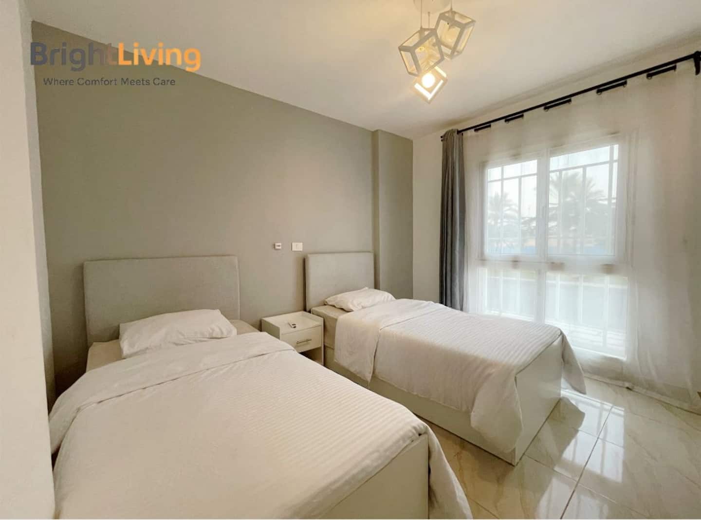 Stylish Luxury 2BR Apt@Madinty+Patio (Super Comfy) — Bedroom 2 in Madinaty, New Cairo, Egypt