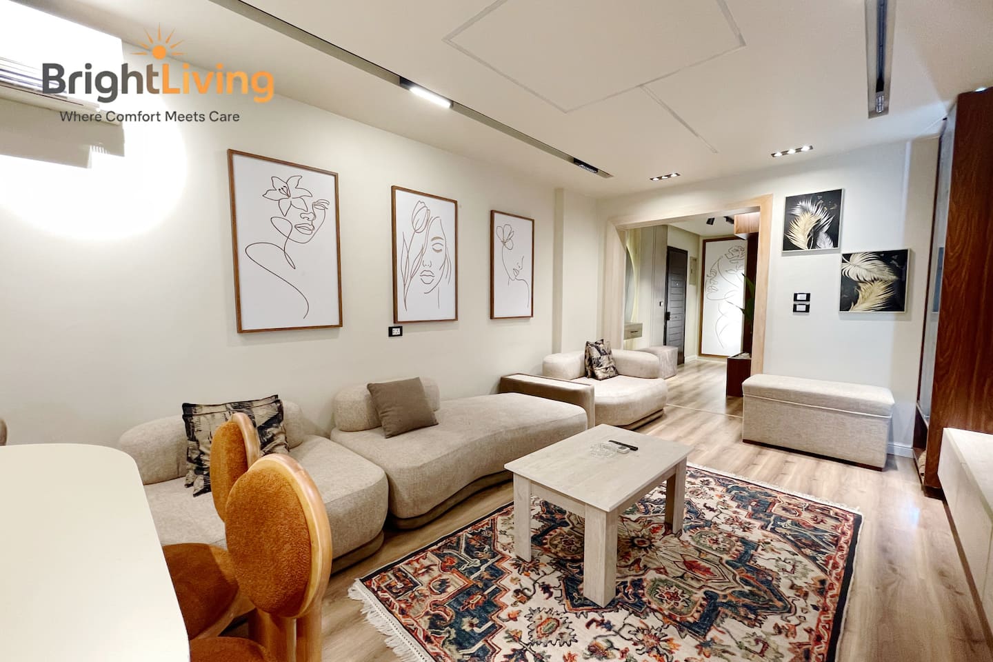 Hidden Gem@Madinaty+WIFI+Huge Patio (Premium) — Living Room in Madinaty, New Cairo, Egypt — photo 3