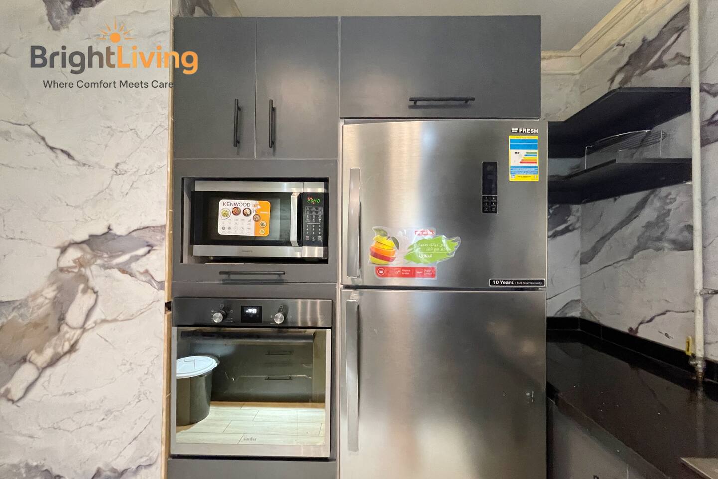 Hidden Gem@Madinaty+WIFI+Huge Patio (Premium) — Full Kitchen in Madinaty, New Cairo, Egypt