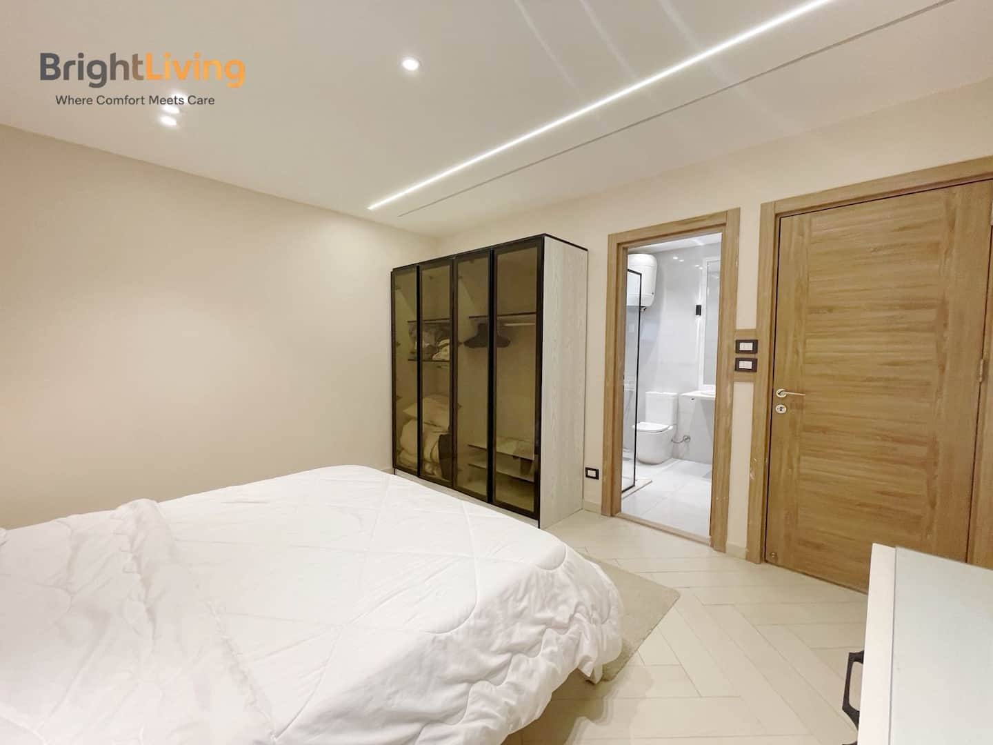 Super Luxury@Madinaty 3BR<MasterBR+5G Wifi+View — Bedroom 1 in Madinaty, New Cairo, Egypt