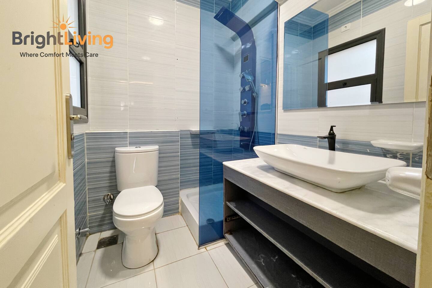 Luxury Brand New Building&Apartment@Madinaty B15 — Full bathroom 1 in Building group B15, Madinaty, New Cairo, Egypt