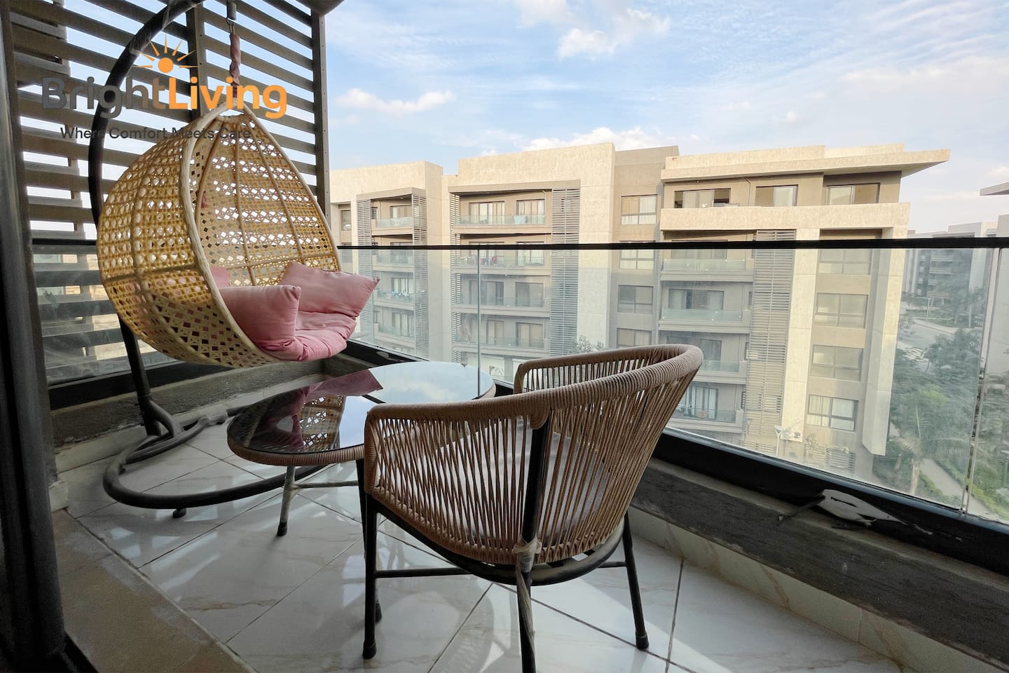 Luxury Brand New Building&Apartment@Madinaty B15 — Balcony in Building group B15, Madinaty, New Cairo, Egypt